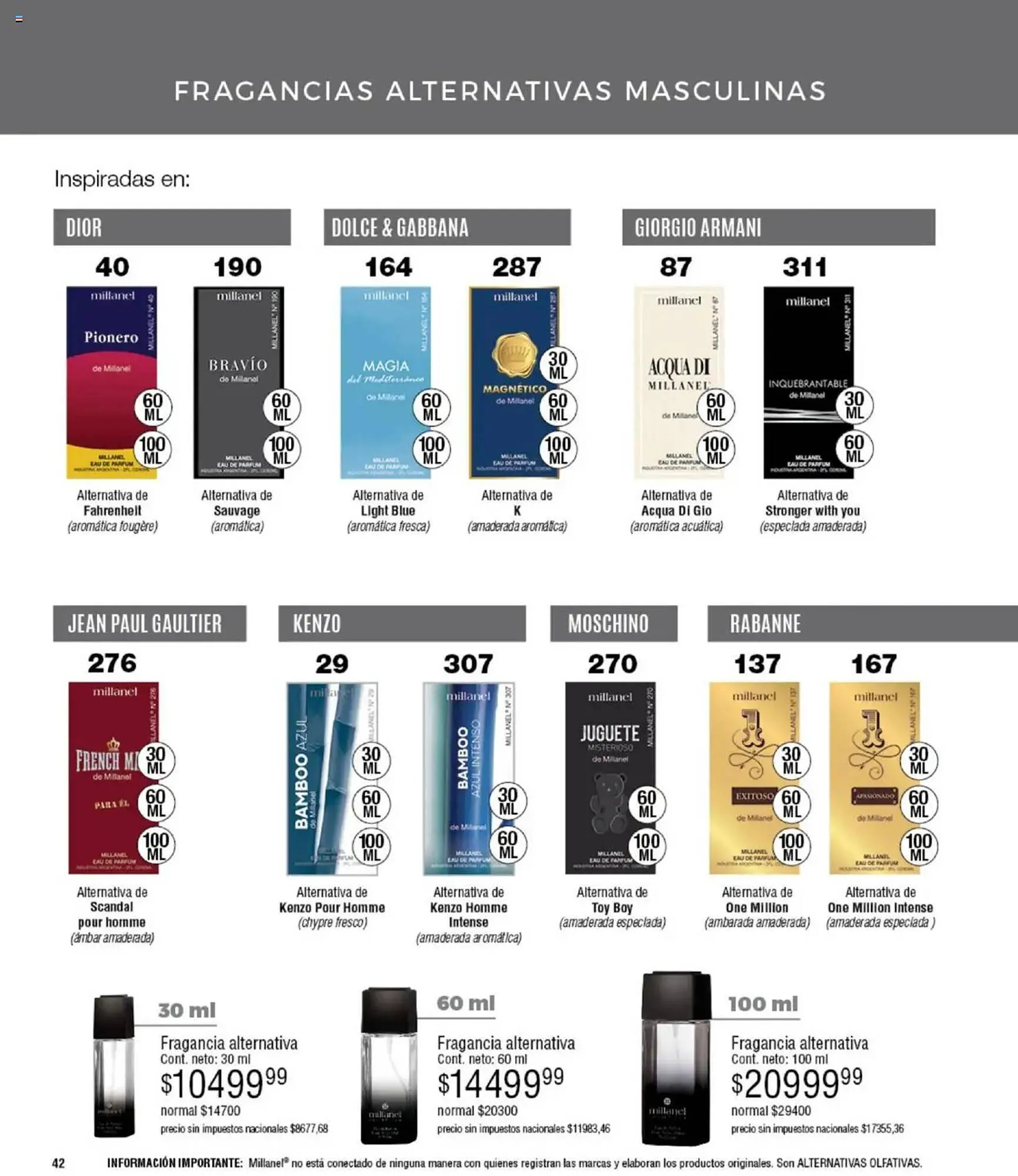 Ofertas de Catálogo Millanel Cosmética 15 de septiembre al 20 de octubre 2025 - Página 42 del catálogo