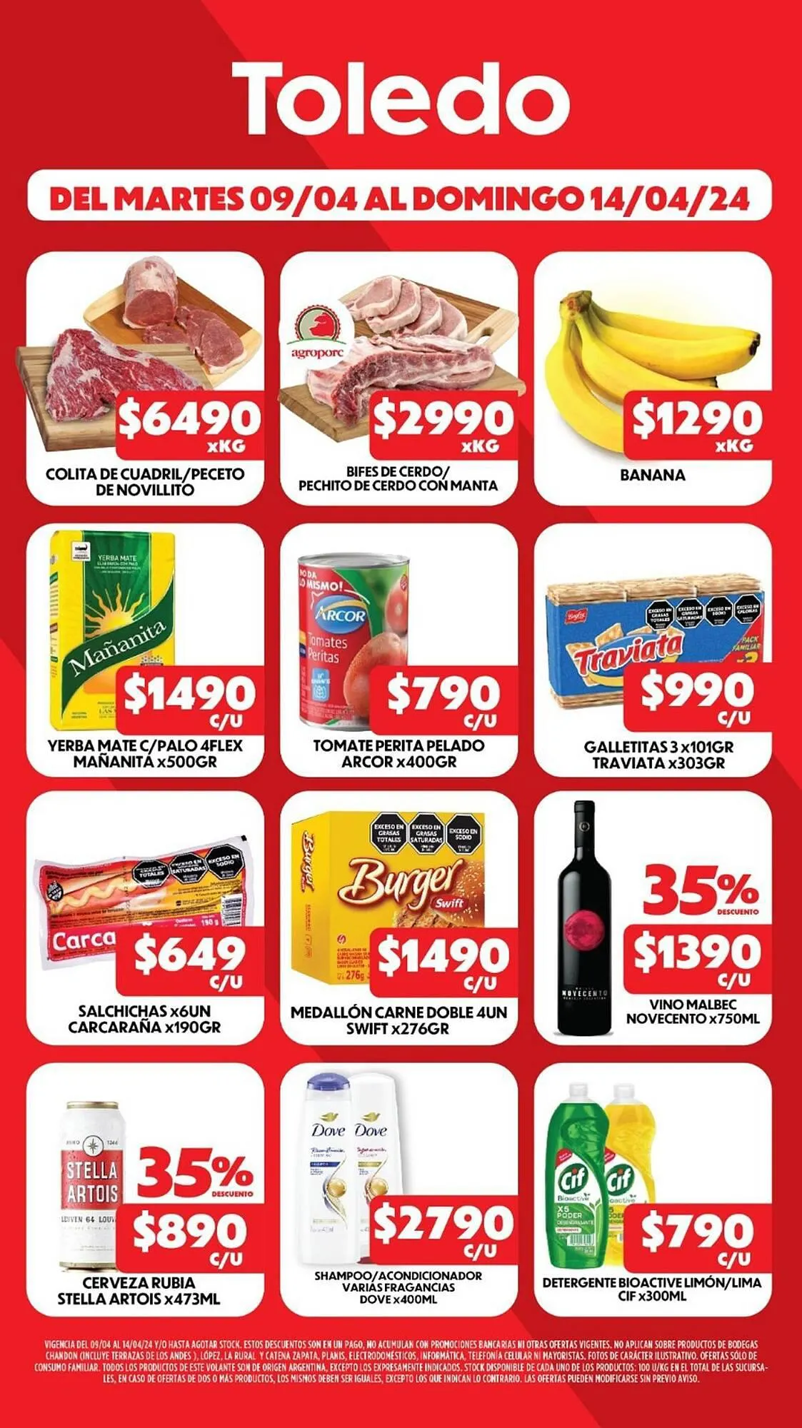 Ofertas de Catálogo Supermercados Toledo 9 de abril al 14 de abril 2024 - Página  del catálogo