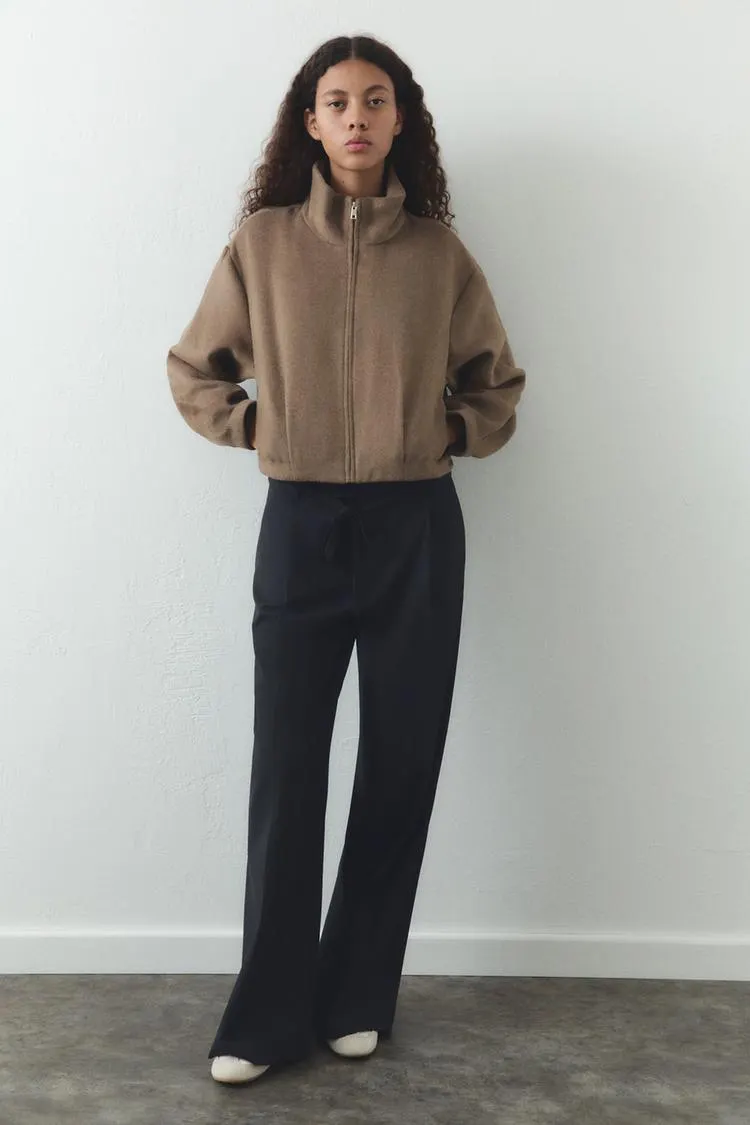 CAZADORA EFECTO SUAVE CREMALLERA