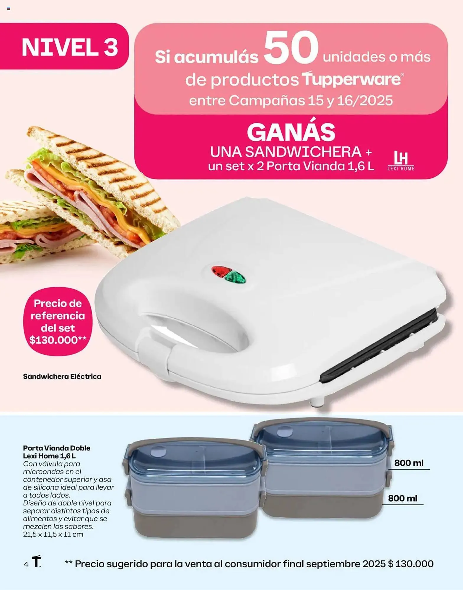 Ofertas de Folleto Tupperware 15 de septiembre al 17 de septiembre 2025 - Página 4 del catálogo