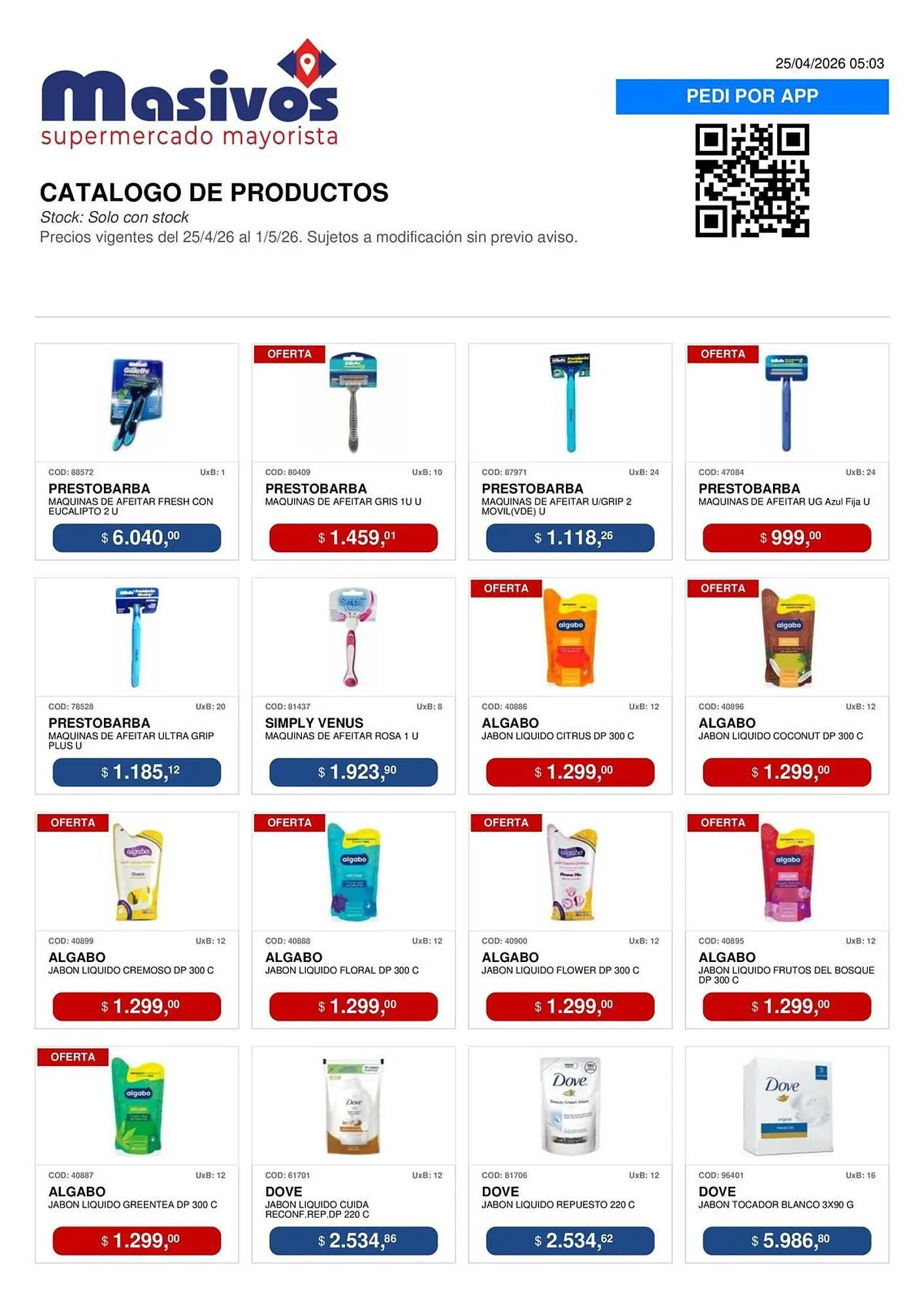 Ofertas de Catálogo Masivos 25 de abril al 1 de mayo 2026 - Página 112 del catálogo