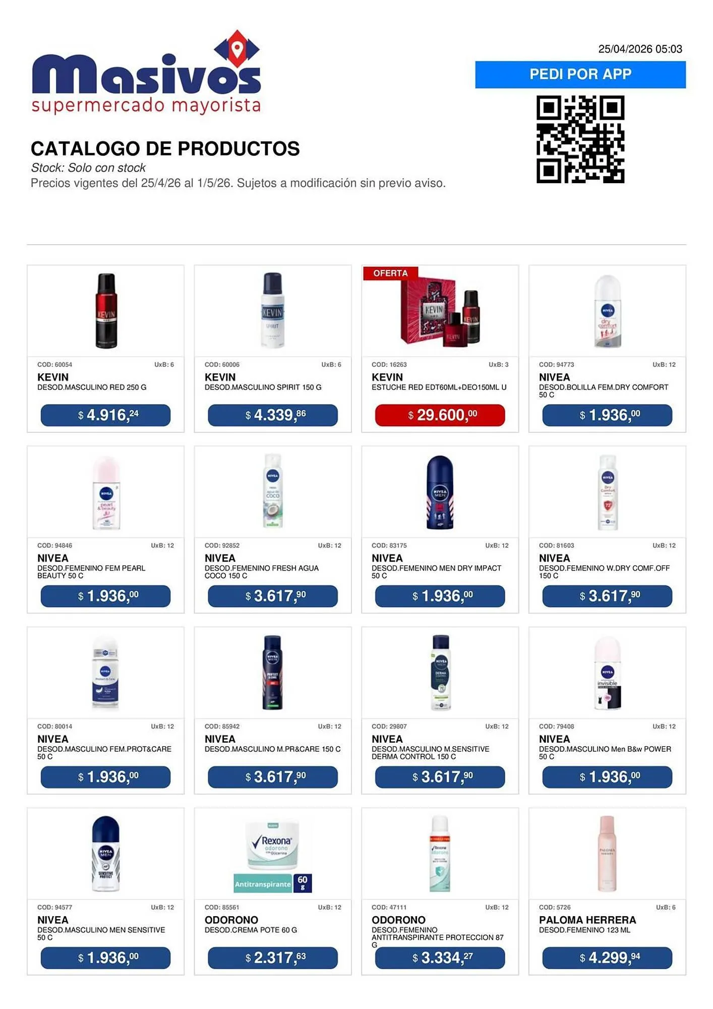 Ofertas de Catálogo Masivos 25 de abril al 1 de mayo 2026 - Página 108 del catálogo