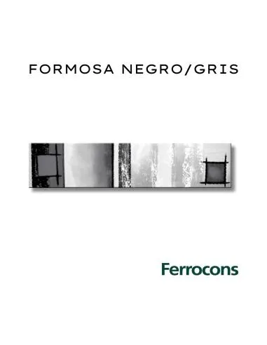 COLORES SOLIDOS GUARDA FORMOSA NEGRO/GRIS 5.5X25