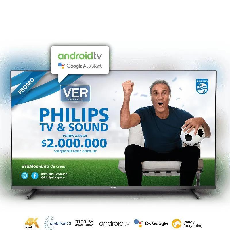 ANDROID TV 70" 4K UHD AMBILIGHT 70PUD7906/77