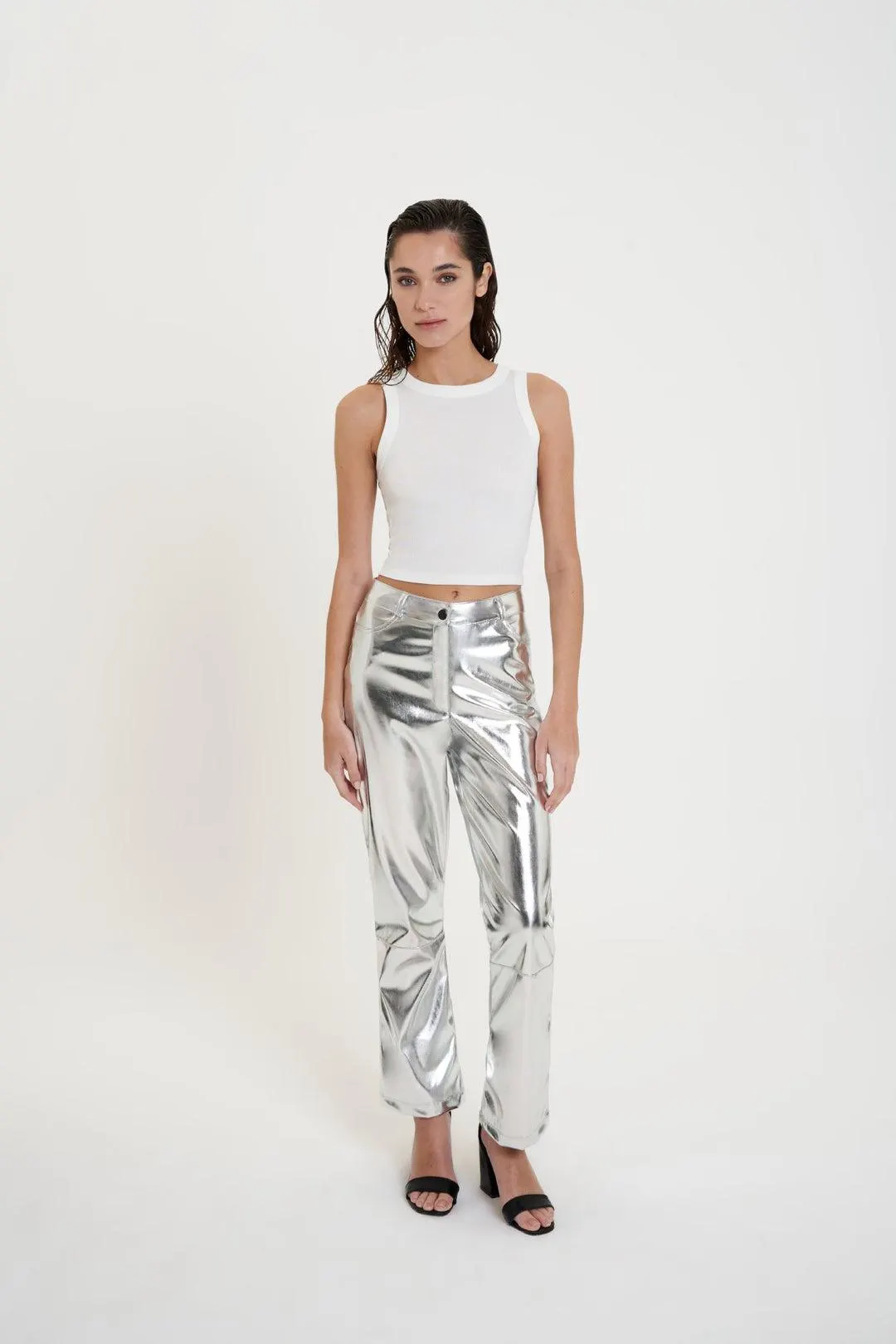 Pantalón Harriet Bootcut - Plata