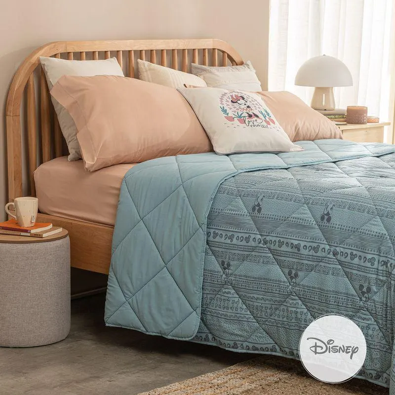 Acolchado Queen Size Patch Tramado Mickey