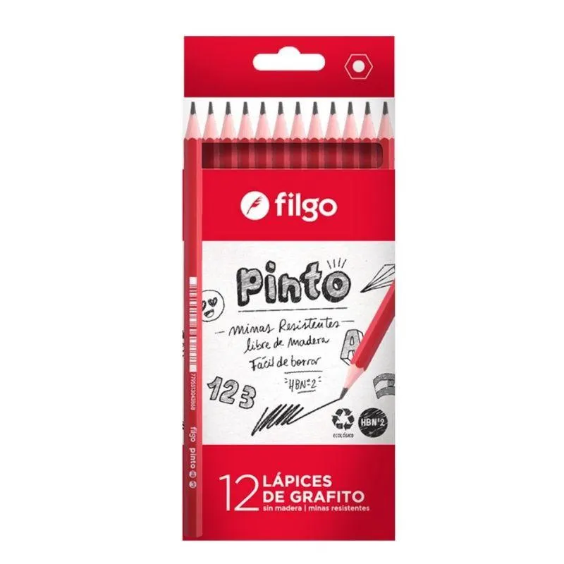 Lápiz grafito de resina PINTO HB