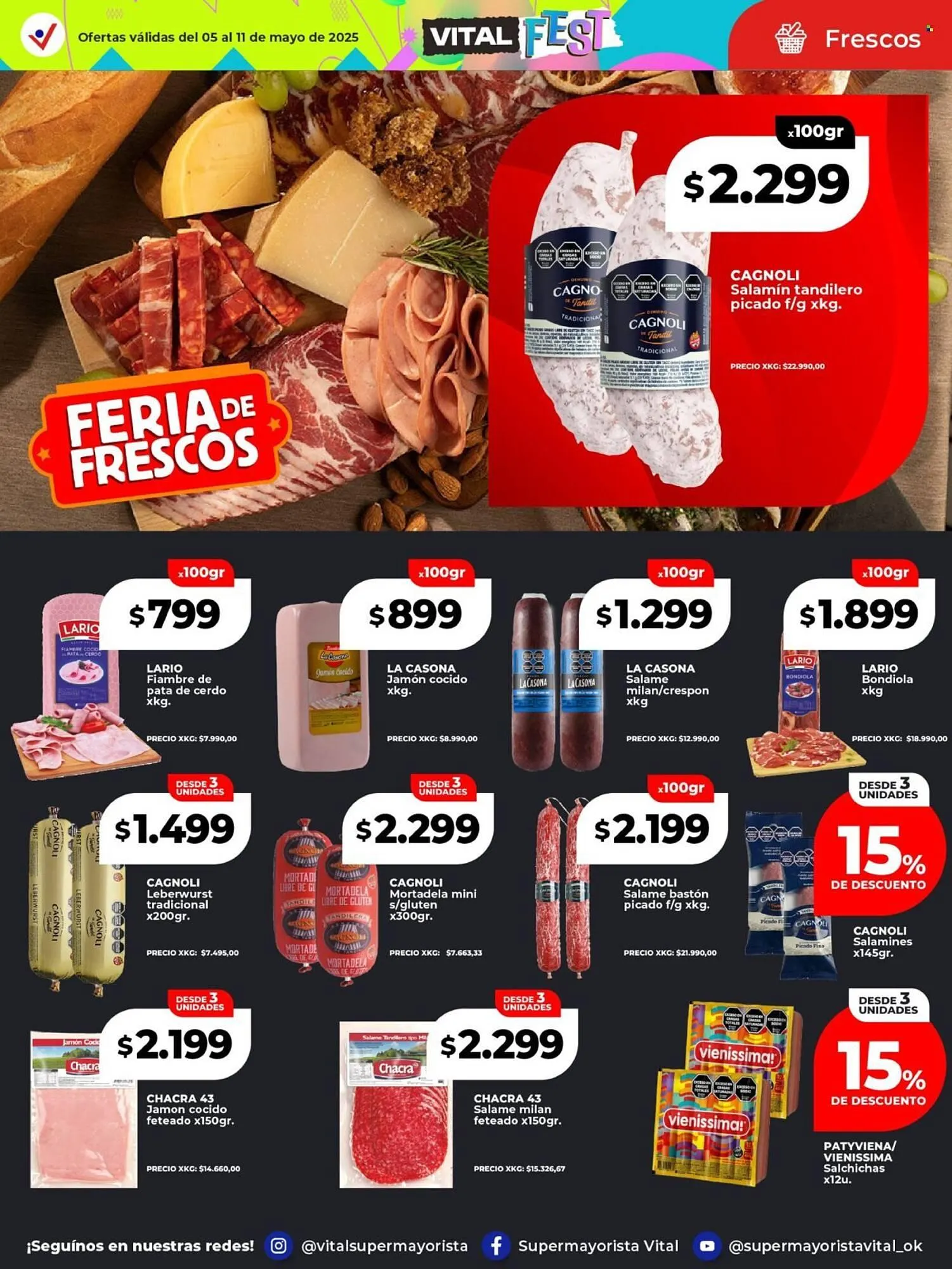 Ofertas de Catálogo Supermayorista Vital 5 de mayo al 13 de mayo 2025 - Página 28 del catálogo