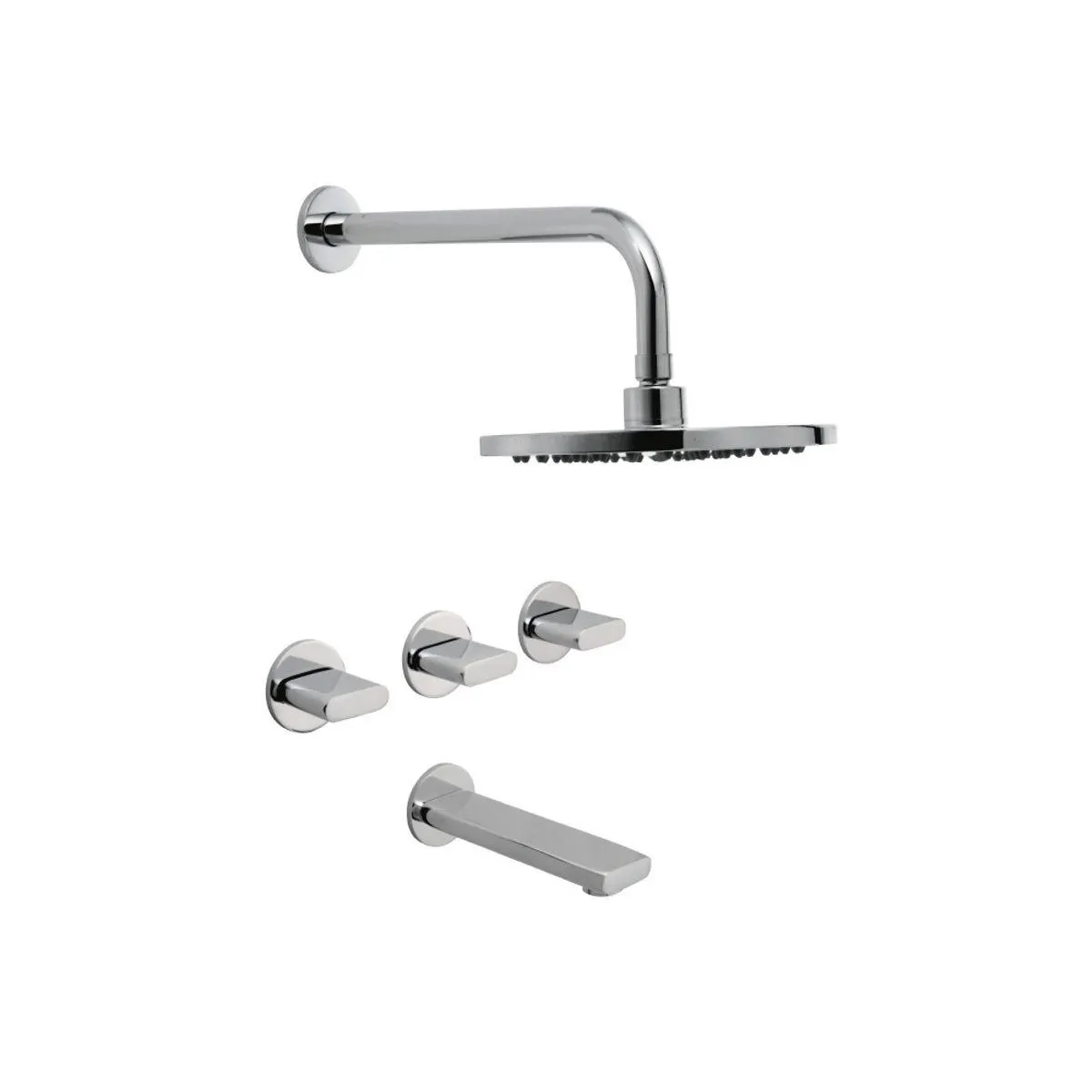 Ducha De Embutir Con Transferencia 705511 Cromo Hydros