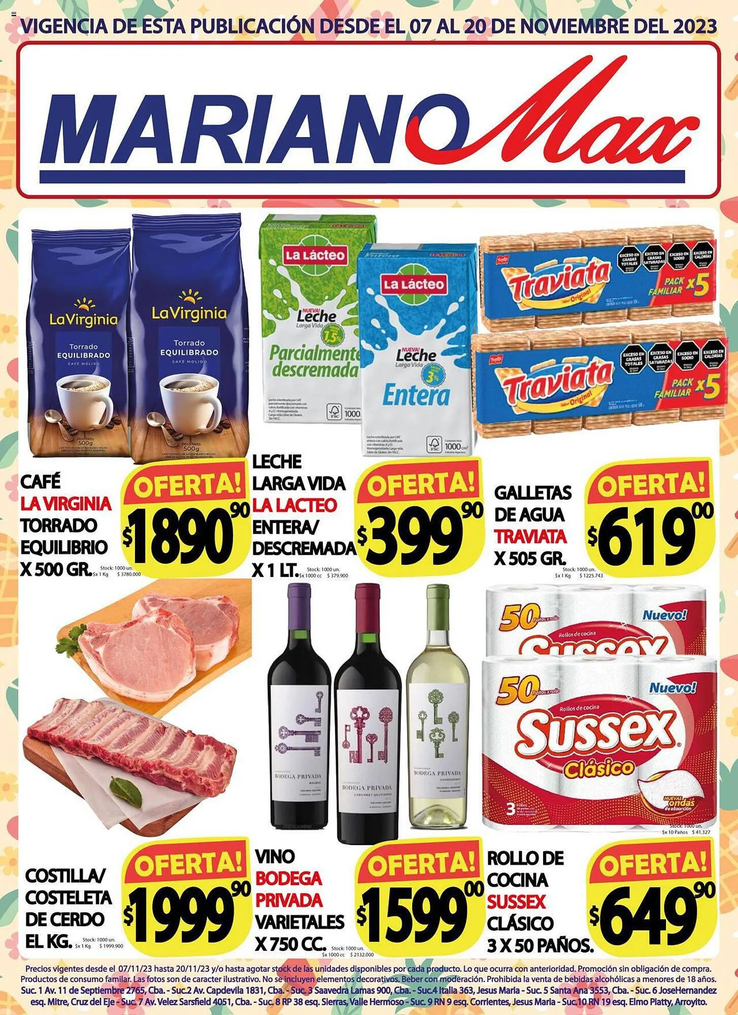Ofertas de Catálogo Supermercados Mariano Max 7 de noviembre al 20 de noviembre 2023 - Página 1 del catálogo
