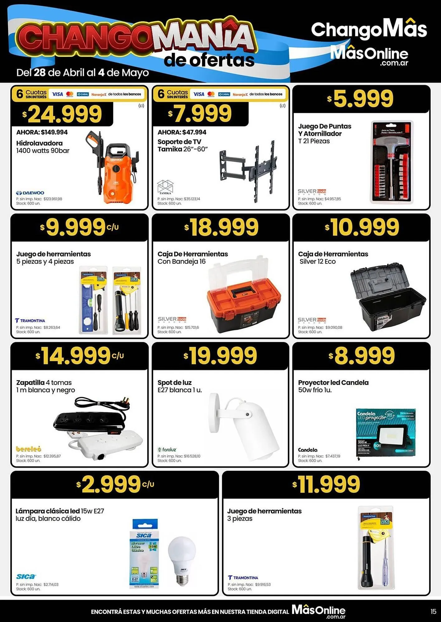 Ofertas de Catálogo Changomas 28 de abril al 4 de mayo 2026 - Página 15 del catálogo