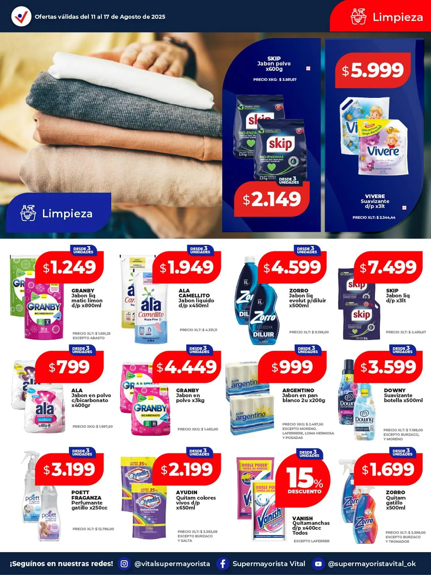 Ofertas de Catálogo Supermayorista Vital 11 de agosto al 17 de agosto 2025 - Página 8 del catálogo