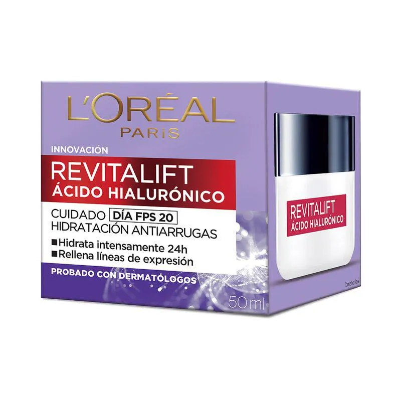 Crema Facial L'Oréal Paris Revitalift Ácido Hialulrónico Día x 50 ml