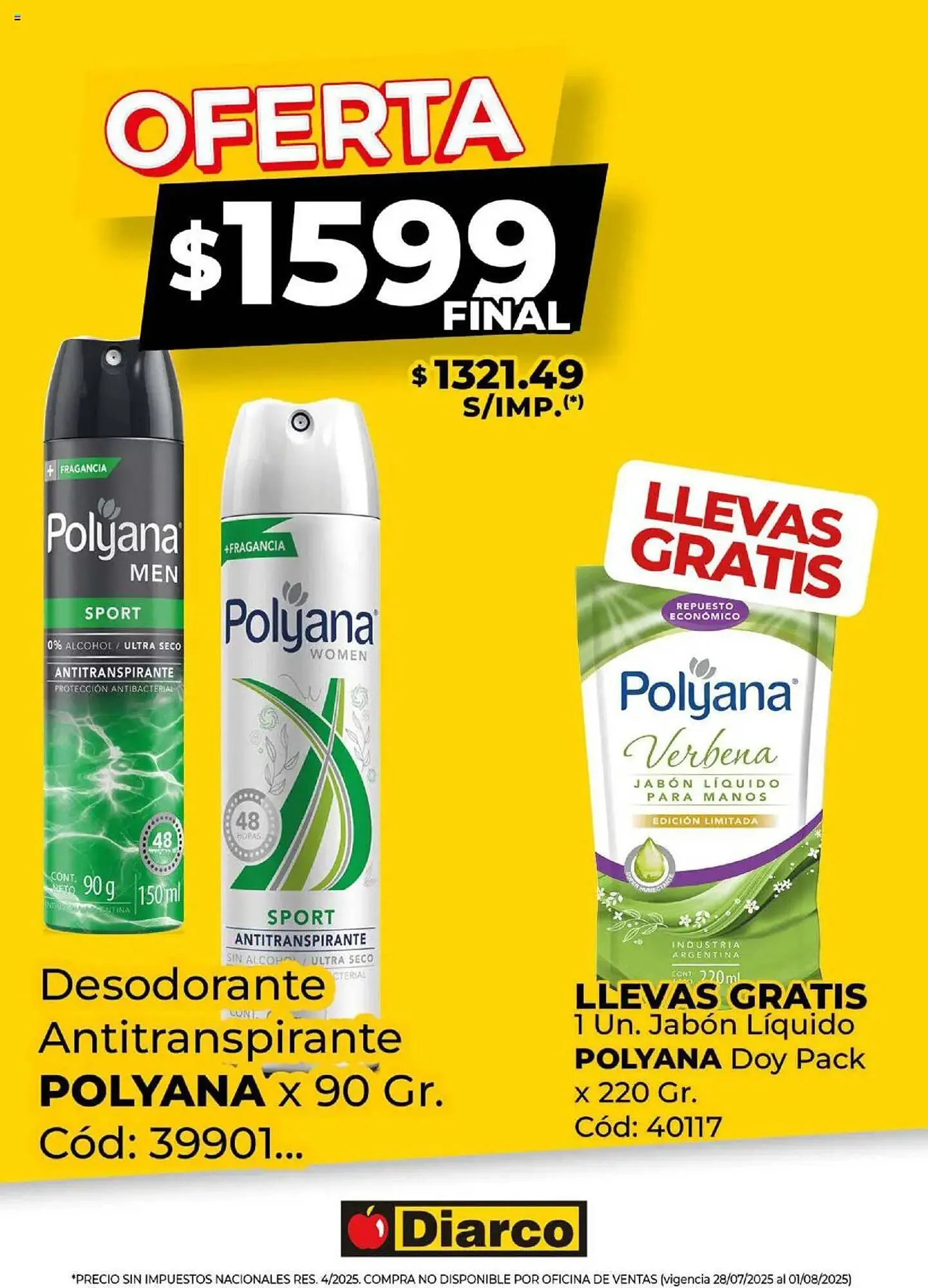 Ofertas de Catálogo Diarco 28 de julio al 1 de agosto 2025 - Página 1 del catálogo