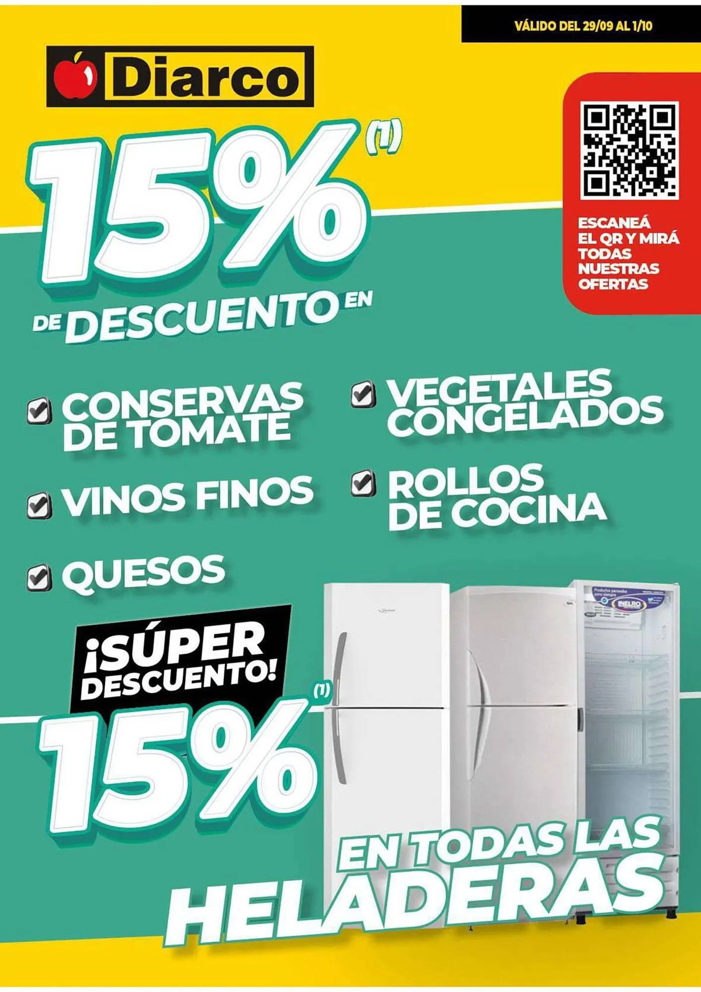 Ofertas de Catálogo Diarco 29 de septiembre al 1 de octubre 2023 - Página 1 del catálogo
