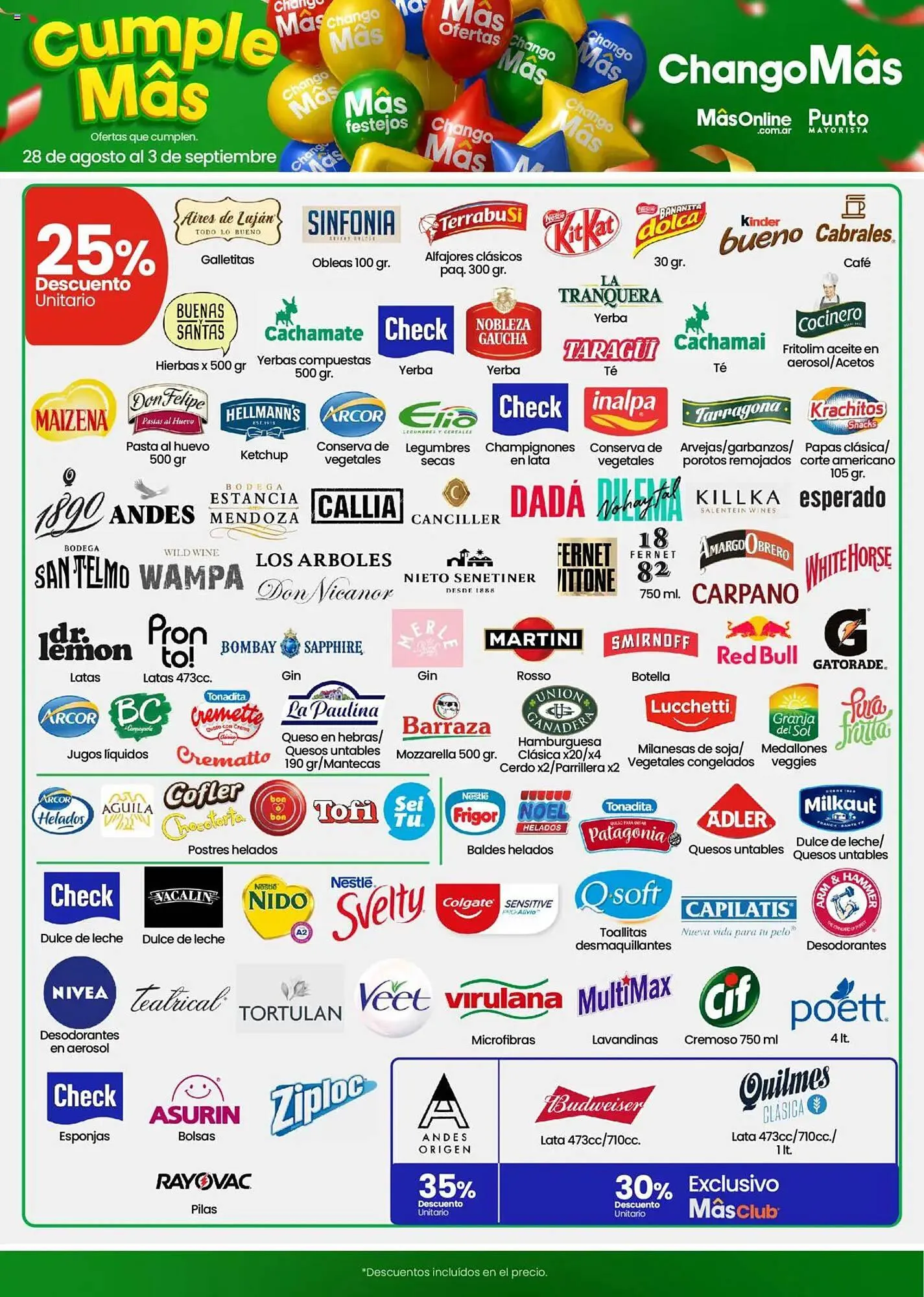 Ofertas de Catálogo Changomas 28 de agosto al 3 de septiembre 2025 - Página 3 del catálogo