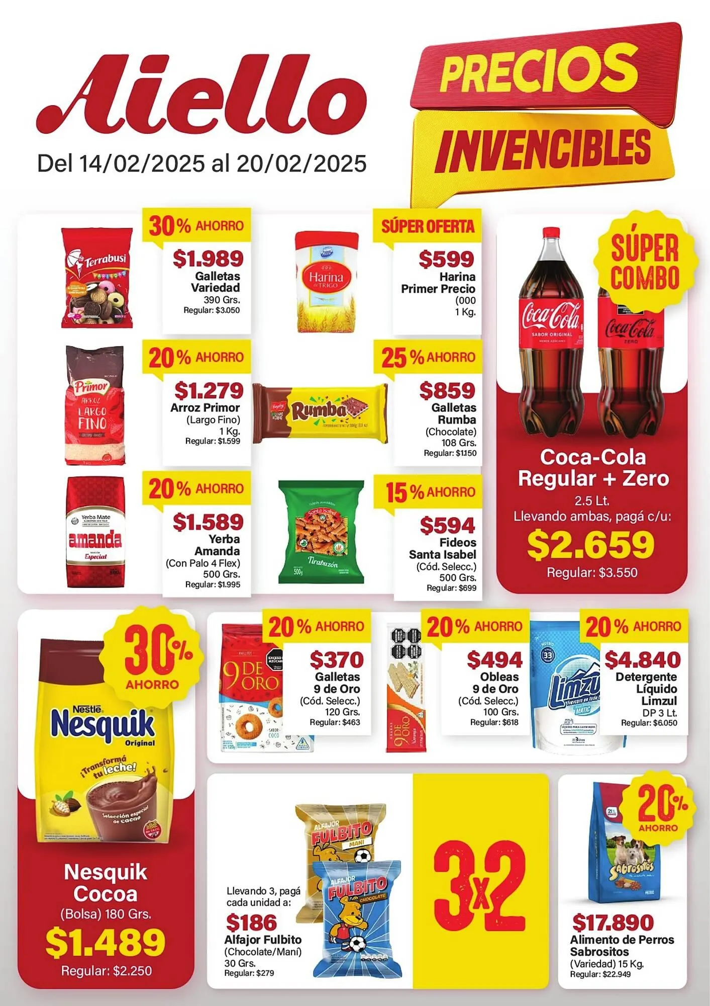 Ofertas de Catálogo Supermercados Aiello 14 de febrero al 20 de febrero 2025 - Página 1 del catálogo