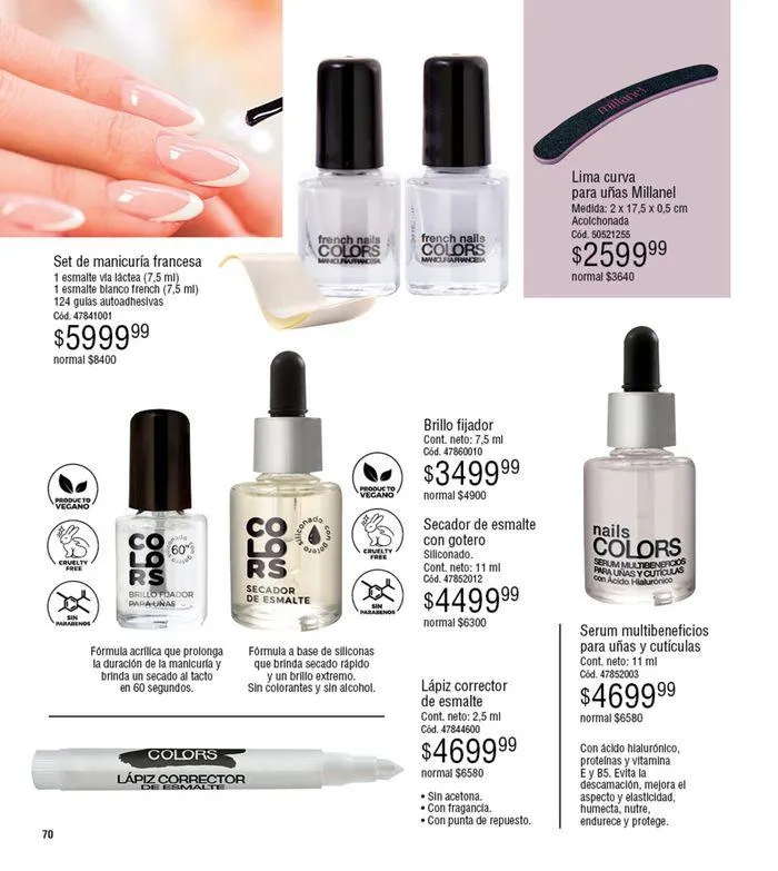 Ofertas de Catálogo Millanel Cosmética C10 26 de agosto al 22 de septiembre 2024 - Página 70 del catálogo