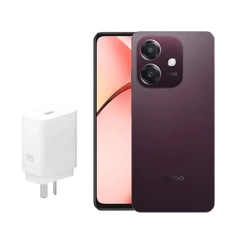 Celular OPPO A40 4GB 256GB Dark Red + Cargador Rapido 45W