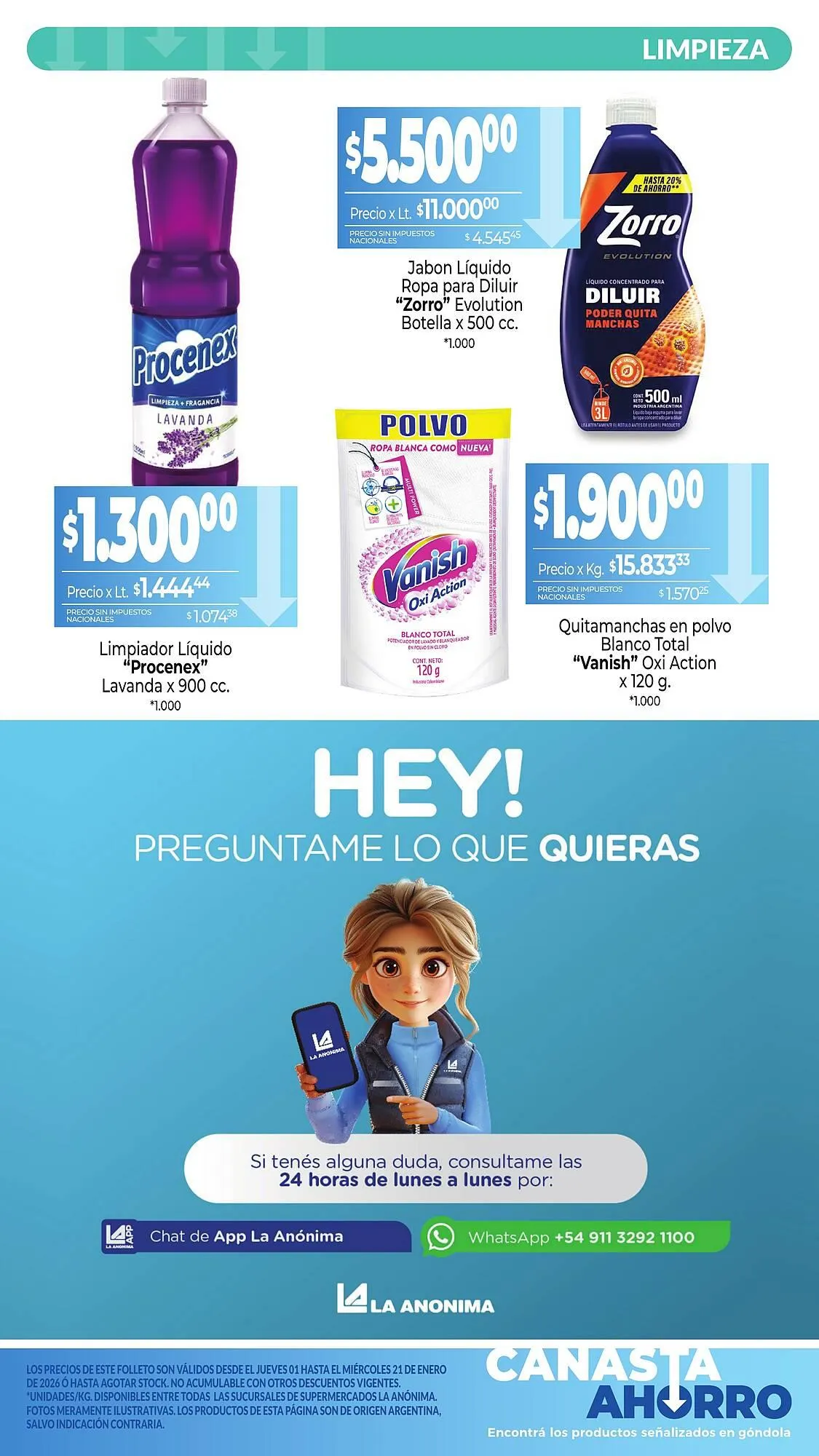 Ofertas de Catálogo La Anonima 8 de enero al 21 de enero 2026 - Página 9 del catálogo