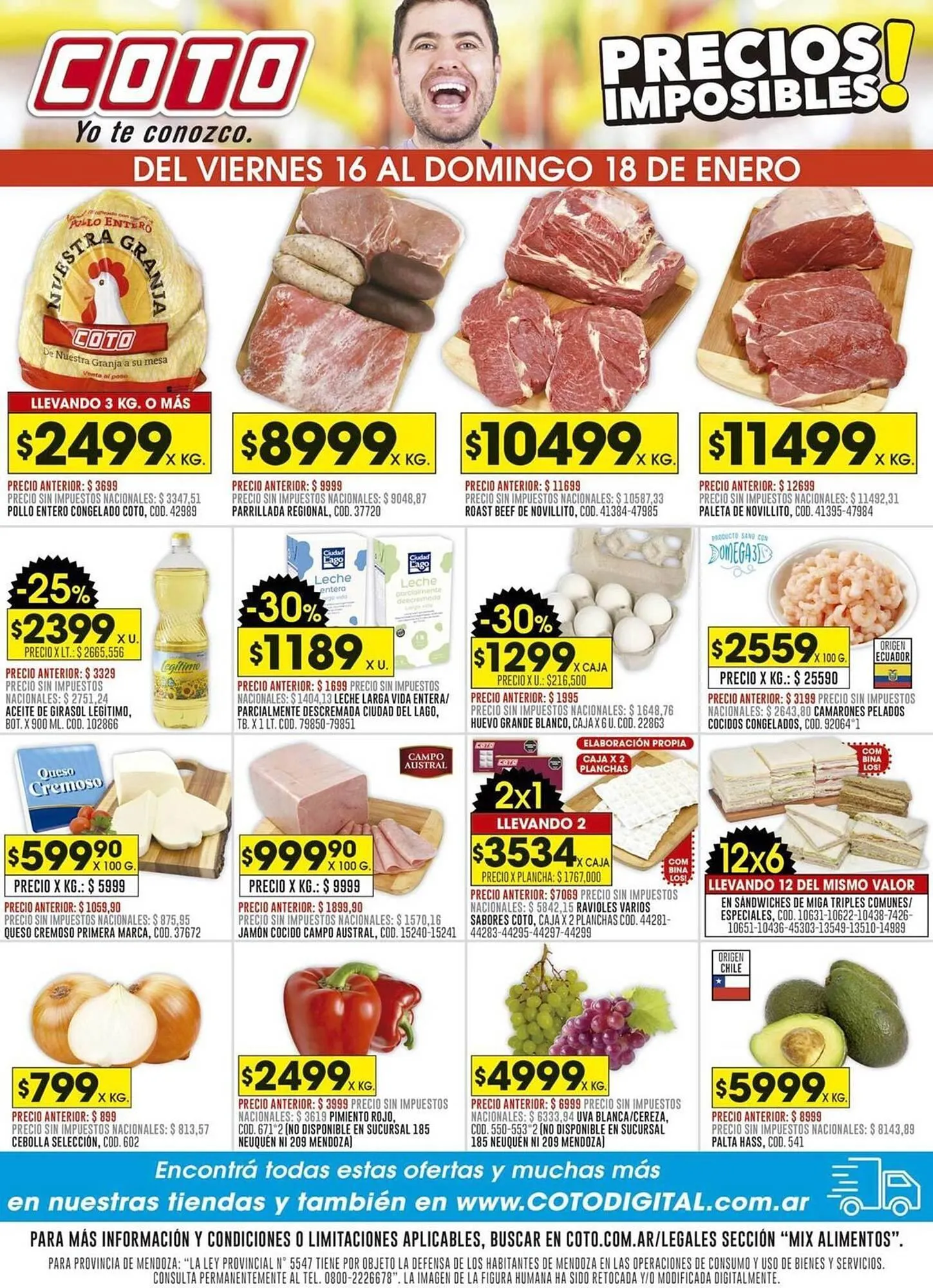 Ofertas de Catálogo Coto 16 de enero al 18 de enero 2026 - Página 1 del catálogo