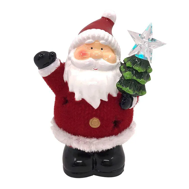 Papá Noel Luz Led 14 Cm