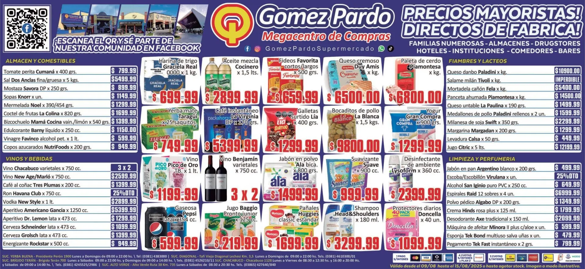 Ofertas de Catálogo Gomez Pardo 9 de agosto al 15 de agosto 2025 - Página 1 del catálogo