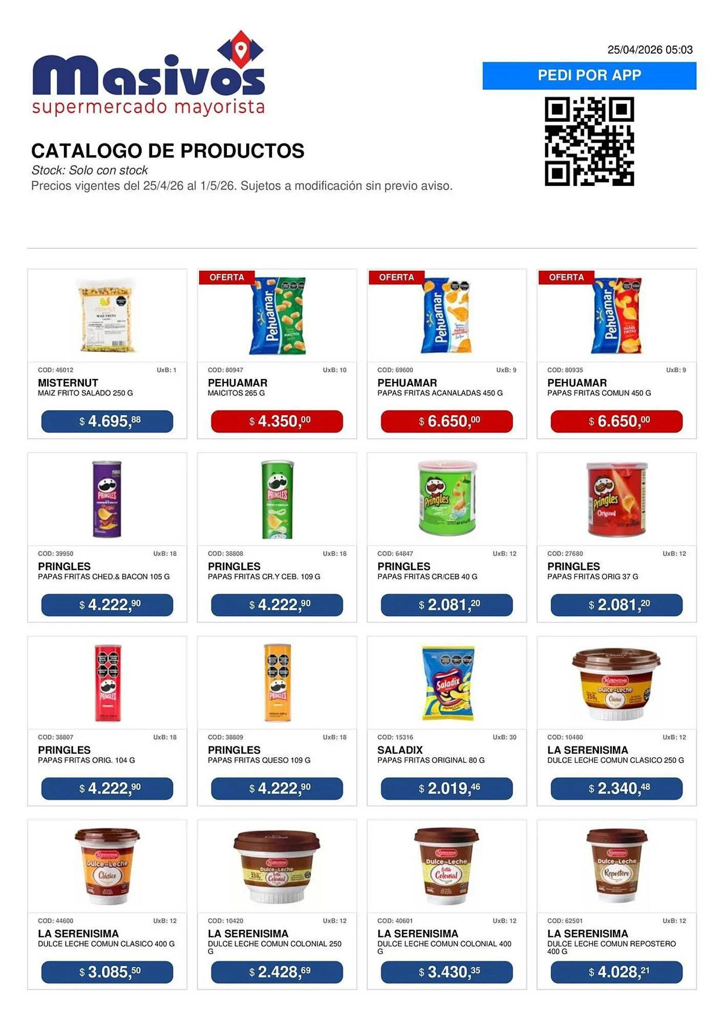 Ofertas de Catálogo Masivos 25 de abril al 1 de mayo 2026 - Página 132 del catálogo