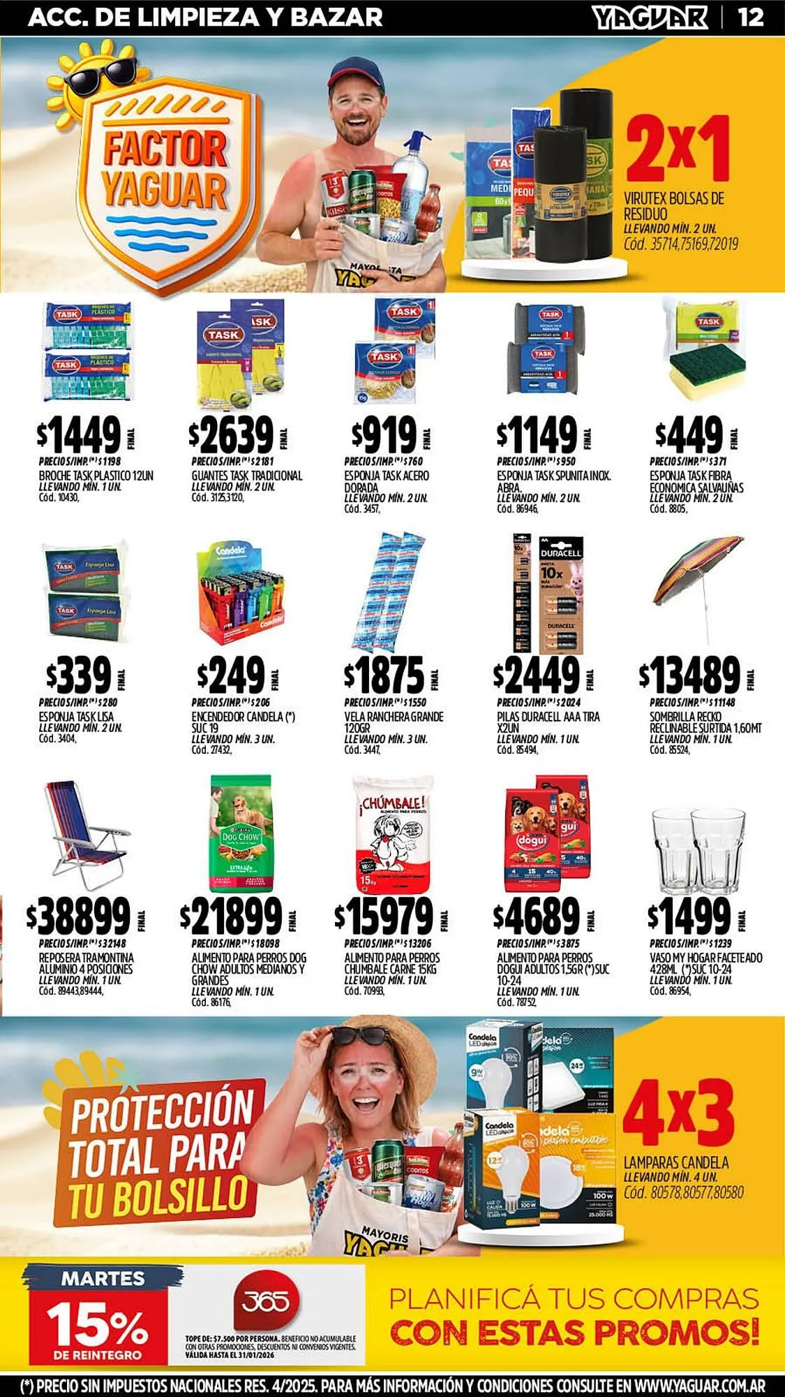 Ofertas de Catálogo Supermercados Yaguar 19 de enero al 25 de enero 2026 - Página 12 del catálogo