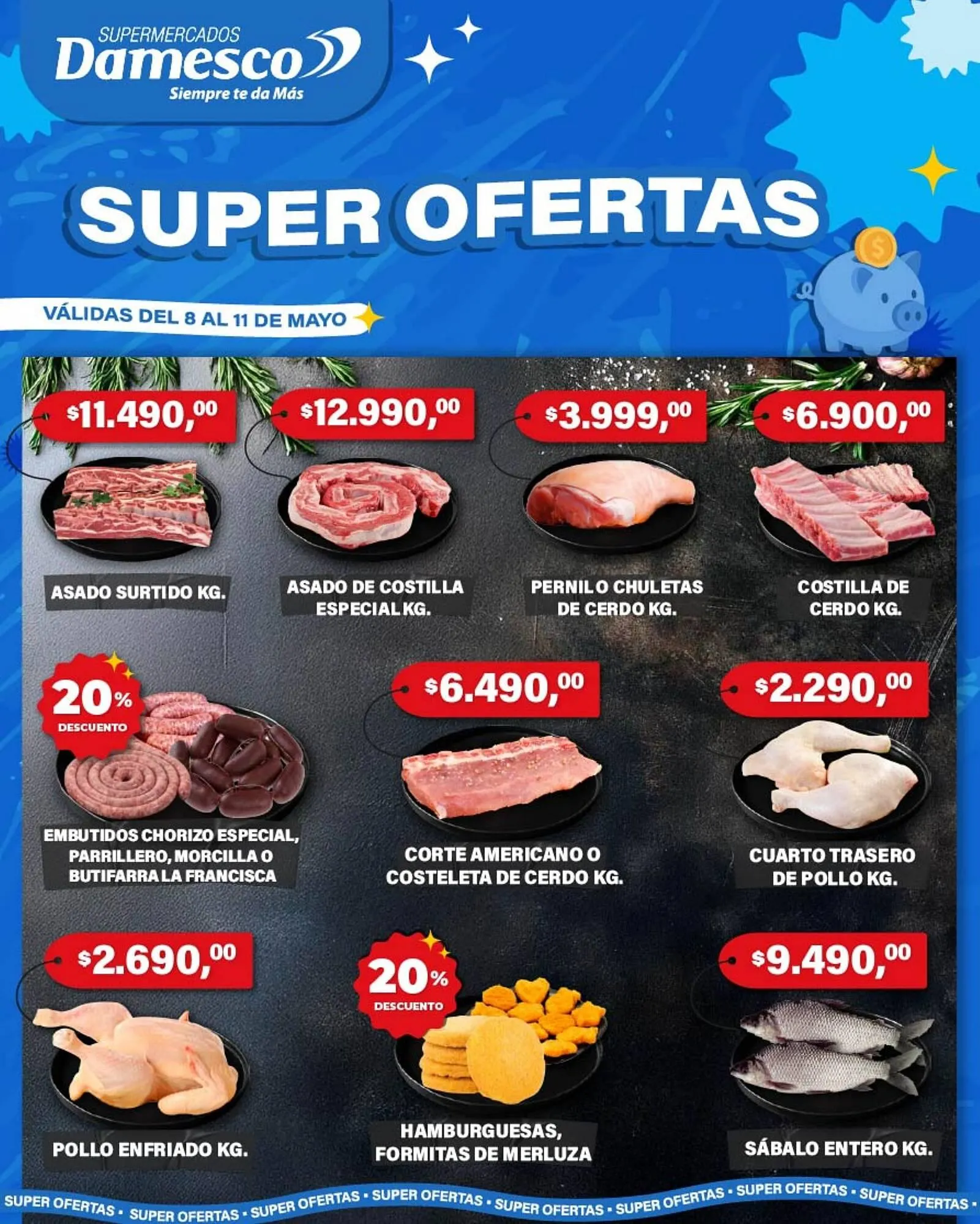 Ofertas de Catálogo Supermercados Damesco 8 de mayo al 11 de mayo 2025 - Página 1 del catálogo