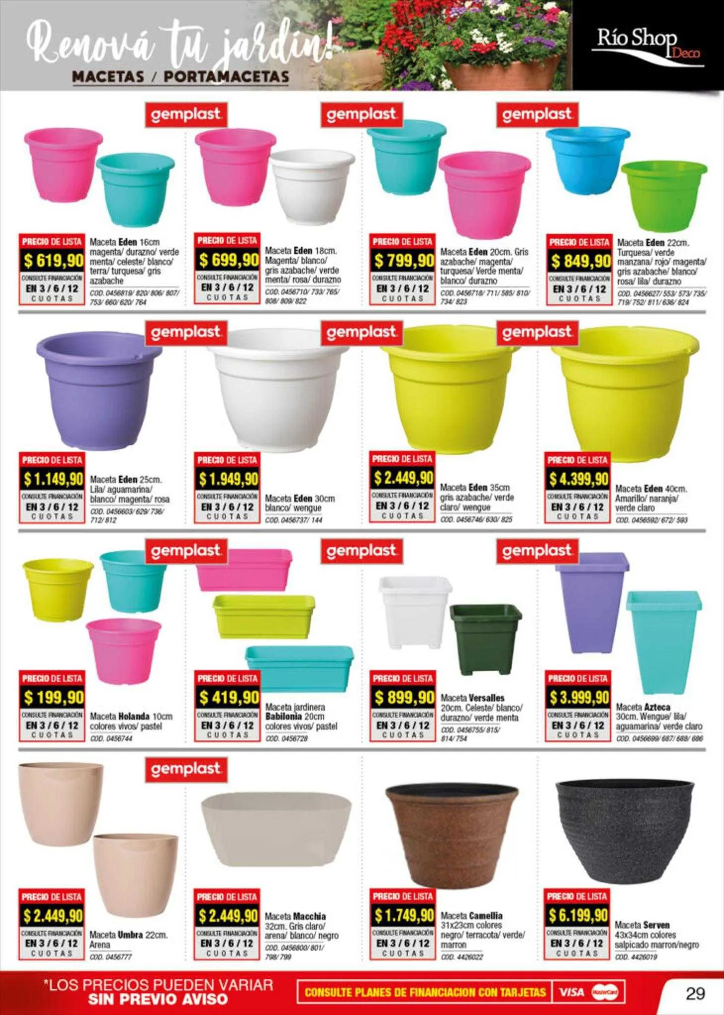 Ofertas de Catálogo Río Shop Deco 6 de septiembre al 10 de septiembre 2023 - Página 29 del catálogo