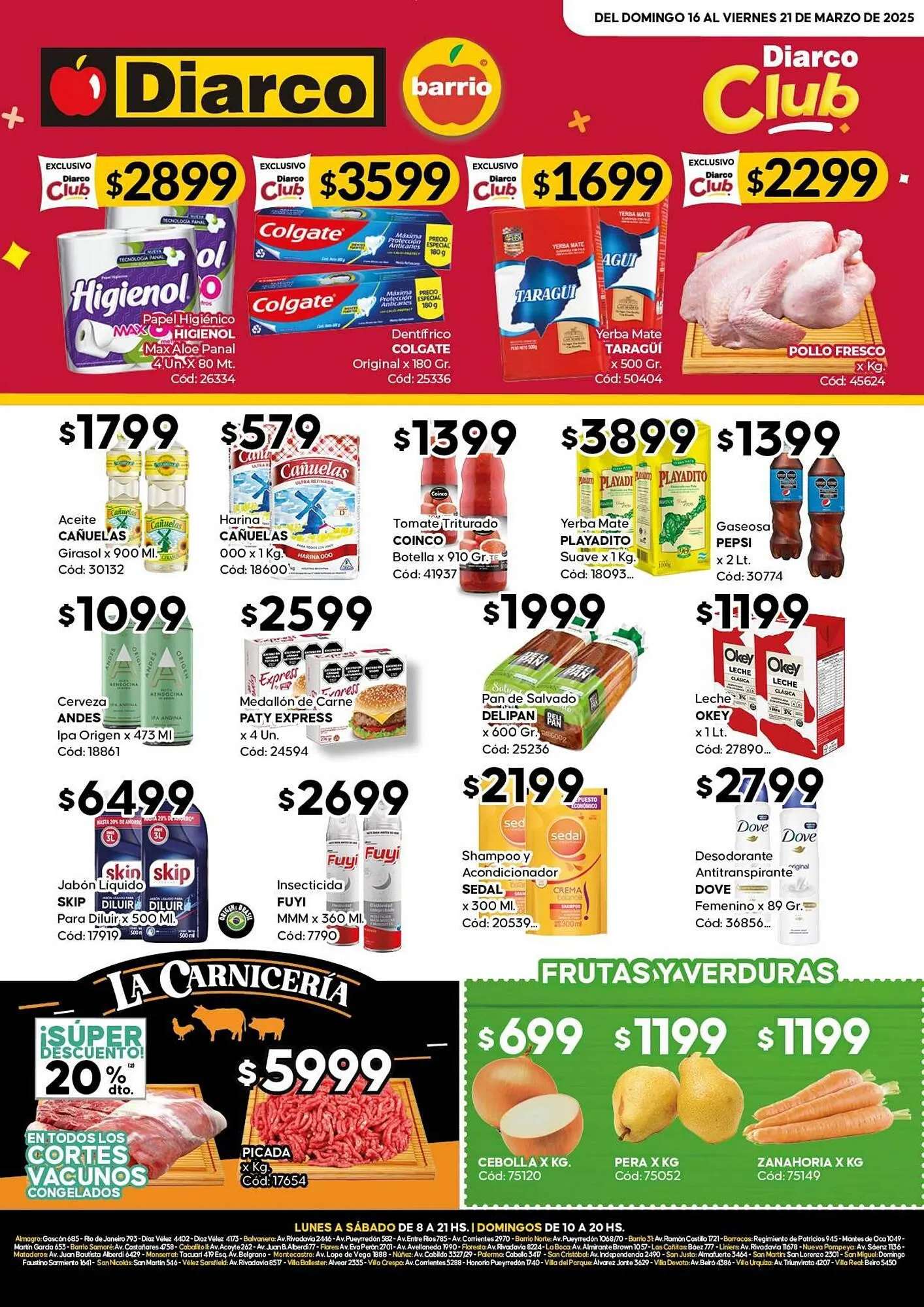 Ofertas de Catálogo Diarco 16 de marzo al 21 de marzo 2025 - Página 1 del catálogo