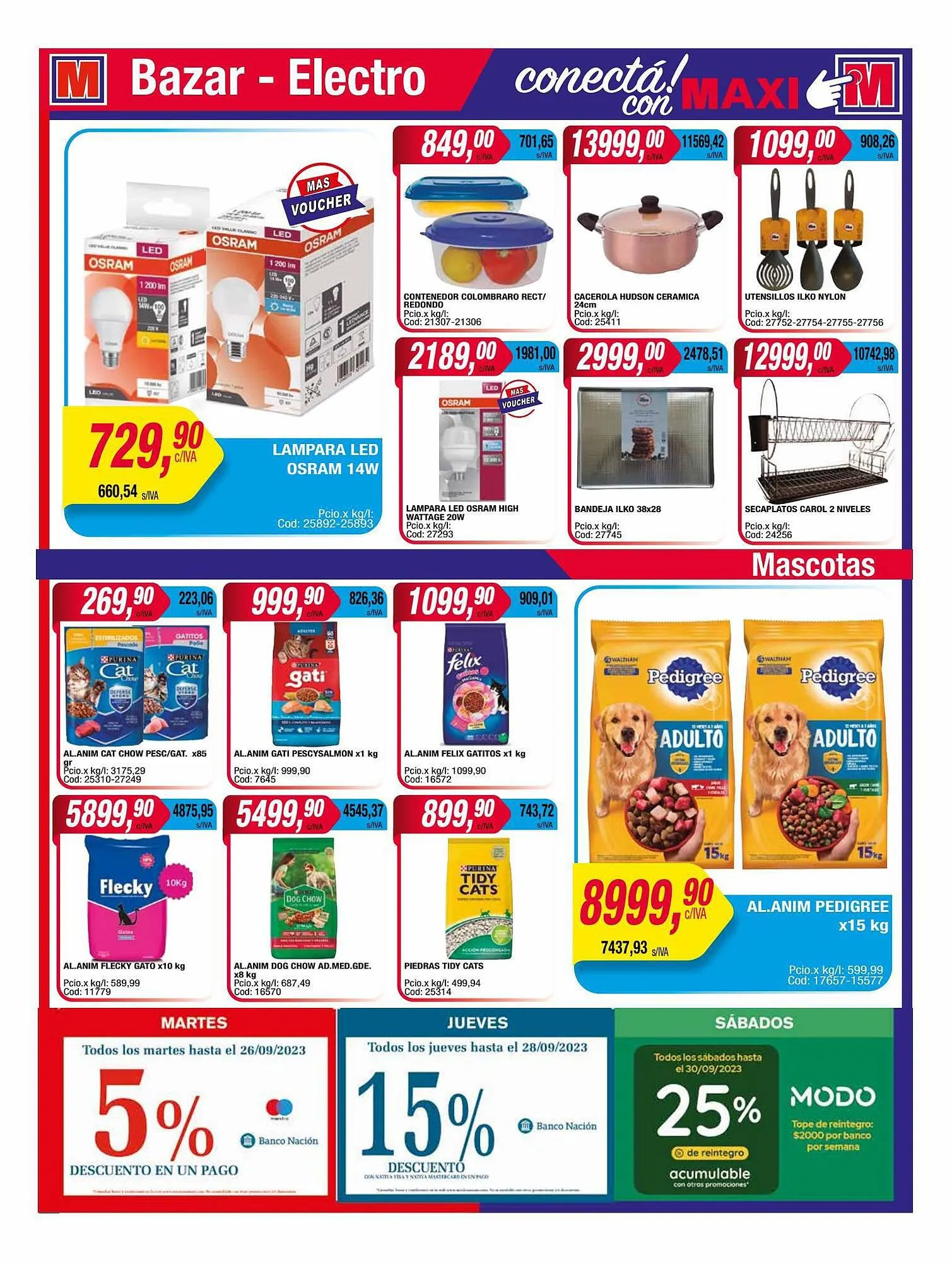 Ofertas de Catálogo Maxiconsumo 18 de septiembre al 24 de septiembre 2023 - Página 16 del catálogo