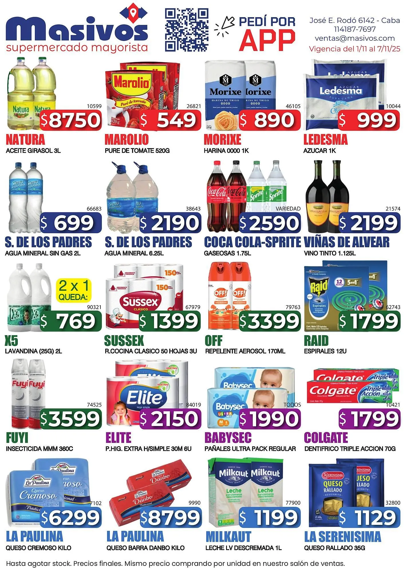 Ofertas de Catálogo Masivos 1 de noviembre al 7 de noviembre 2025 - Página 1 del catálogo