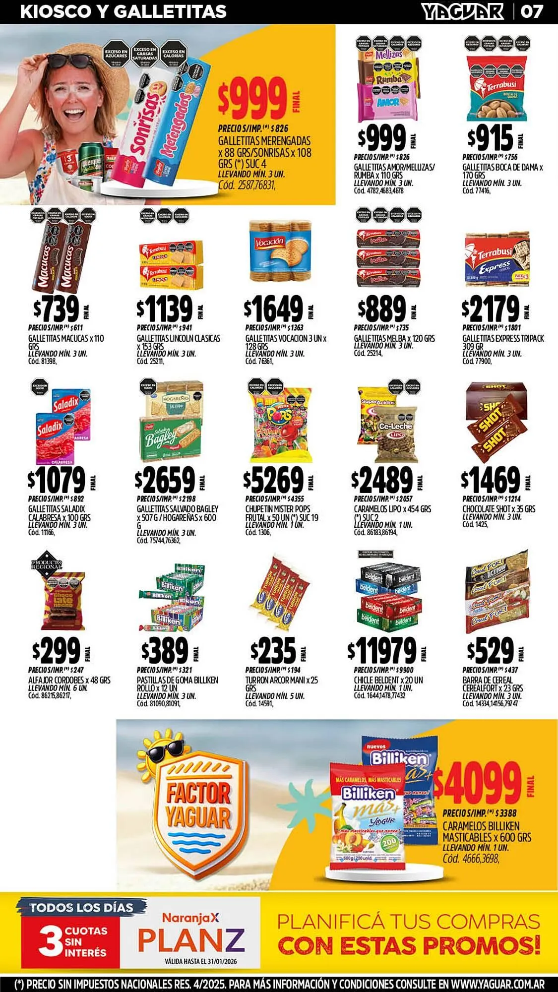 Ofertas de Catálogo Supermercados Yaguar 5 de enero al 11 de enero 2026 - Página 7 del catálogo