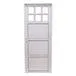 Puerta de exterior aluminio frente 1/4 vidrio blanca 80 x 200 cm izquierda