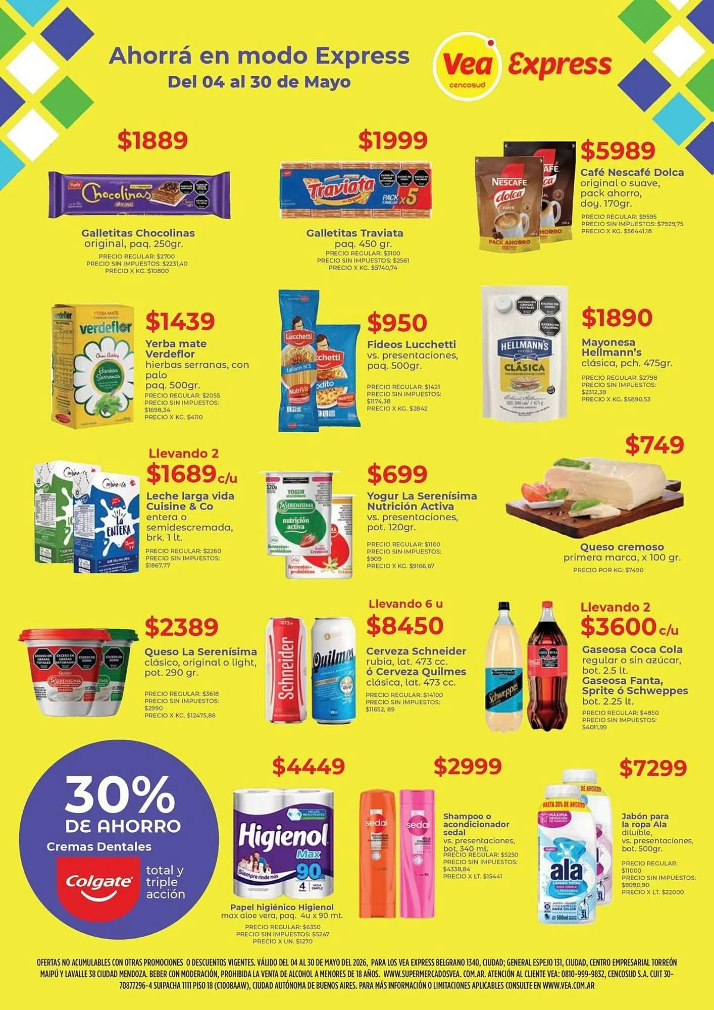 Ofertas de Catálogo Supermercados Vea 4 de mayo al 30 de mayo 2026 - Página 1 del catálogo