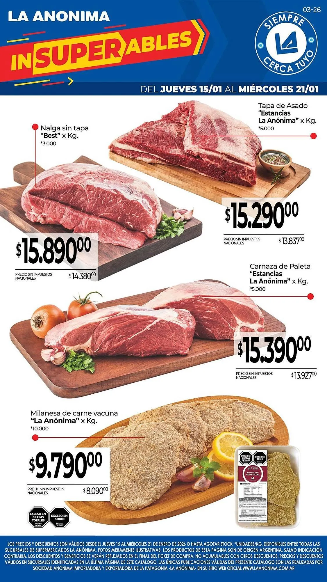Ofertas de Catálogo La Anonima 15 de enero al 21 de enero 2026 - Página 1 del catálogo