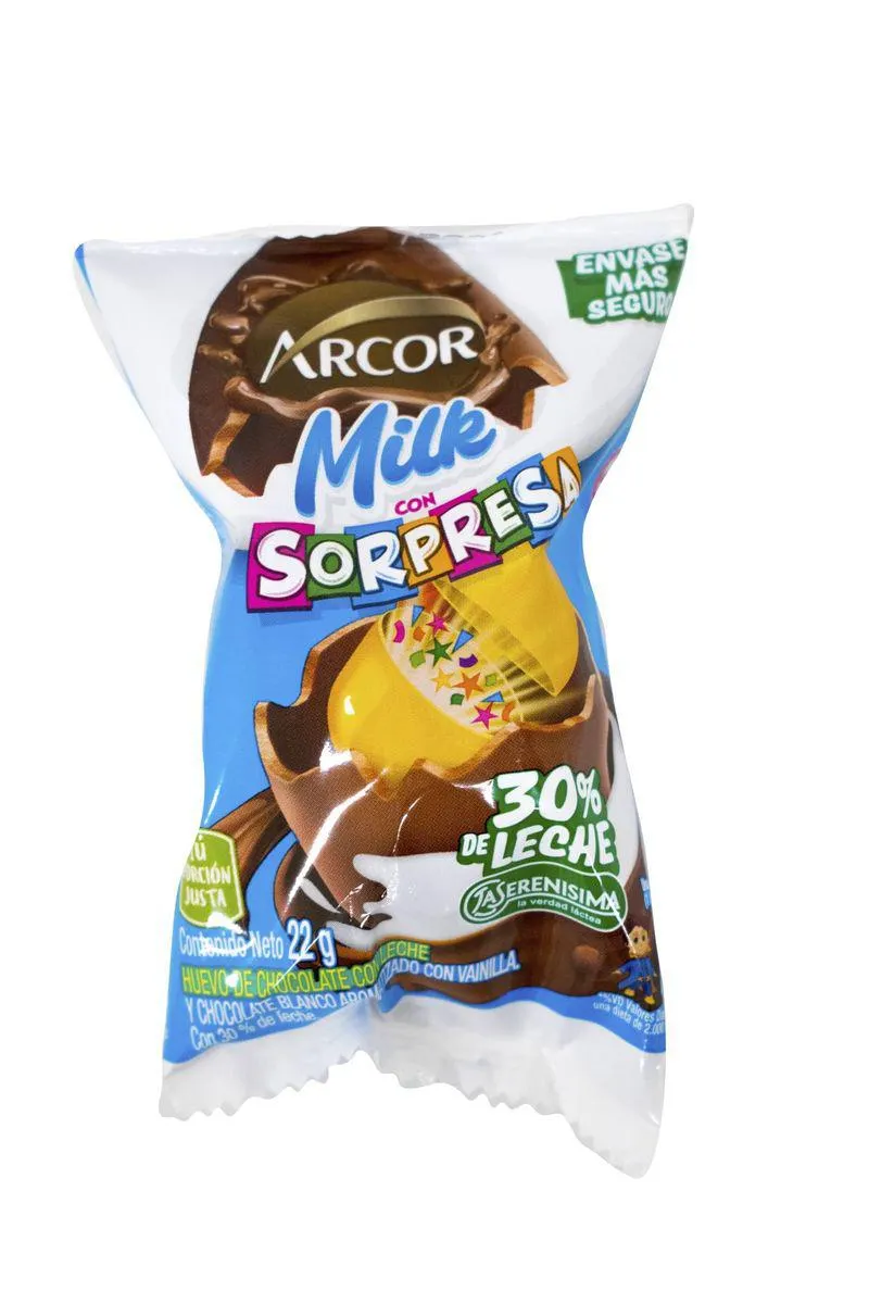 Huevo Arcor Milk 22g