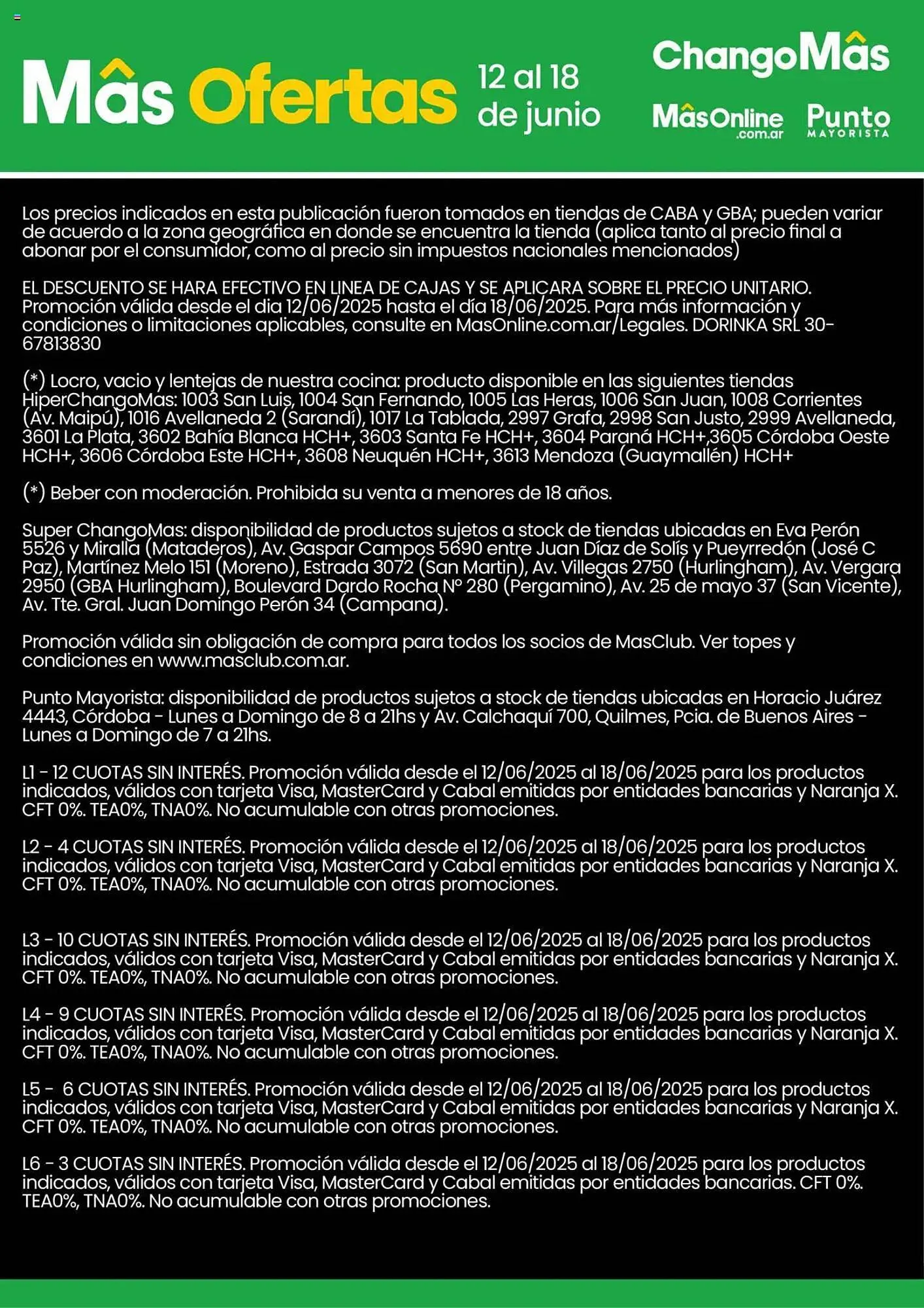 Ofertas de Catálogo Changomas 12 de junio al 18 de junio 2025 - Página 17 del catálogo