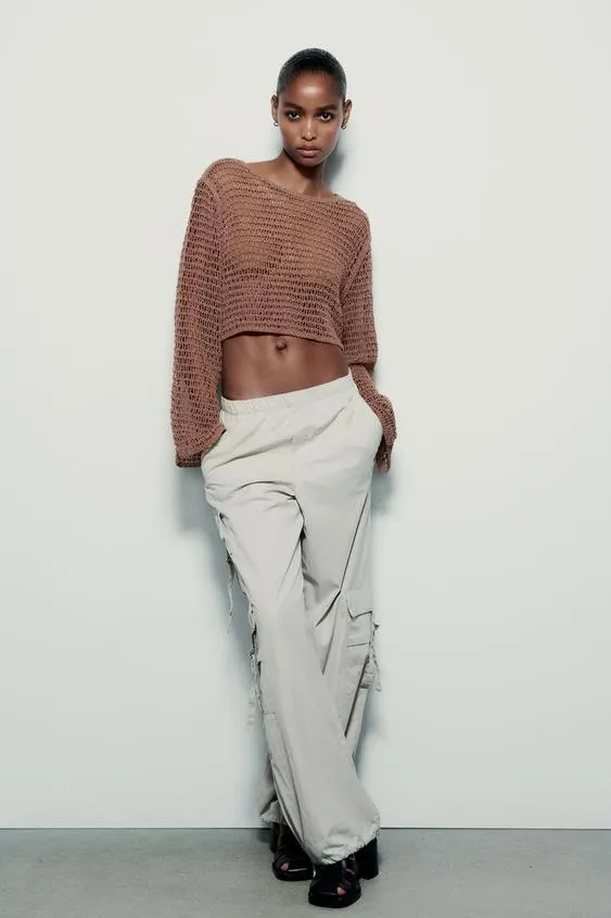 CAMISETA CROP CROCHET