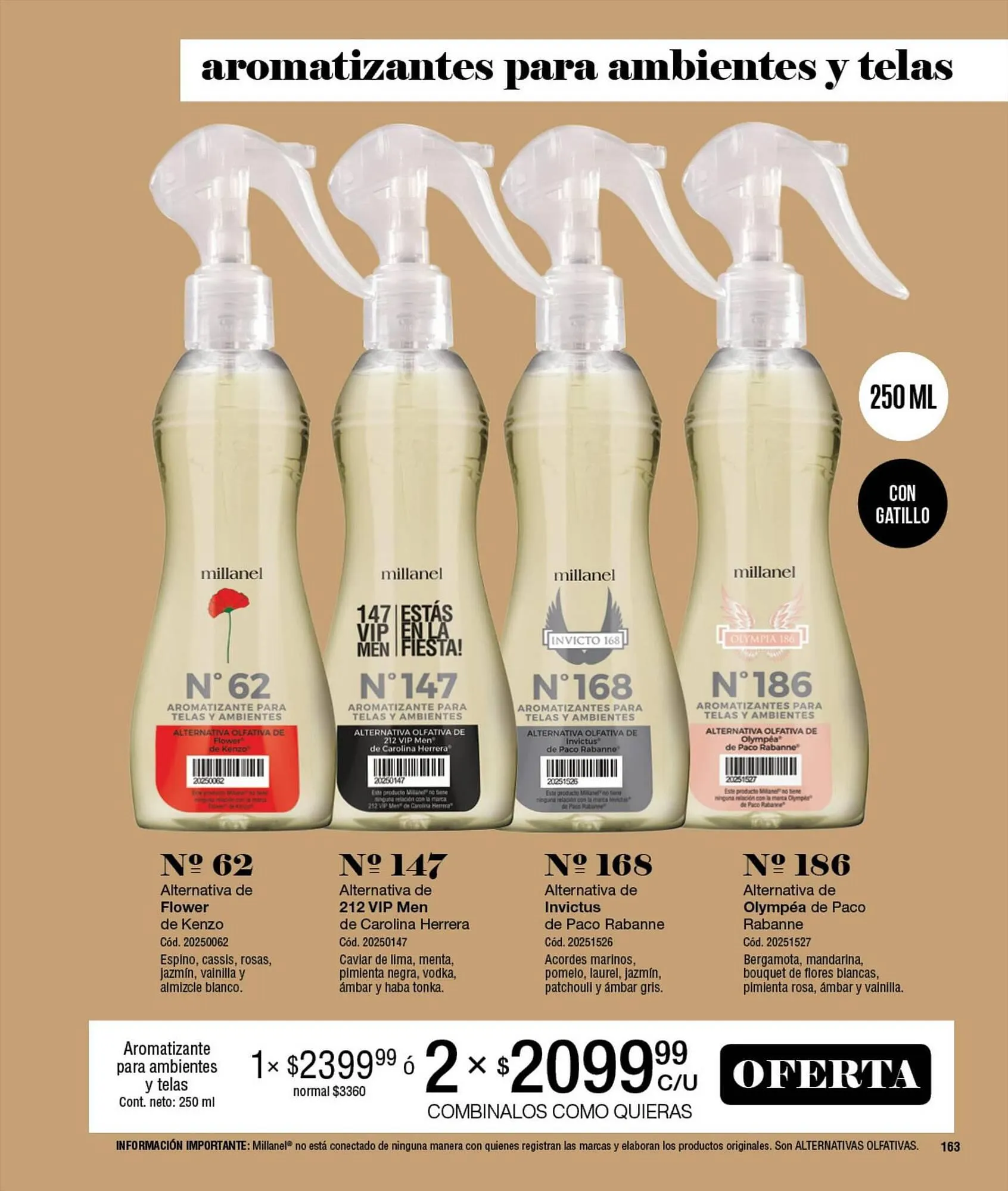 Ofertas de Catálogo Millanel Cosmética 18 de septiembre al 15 de octubre 2023 - Página 163 del catálogo