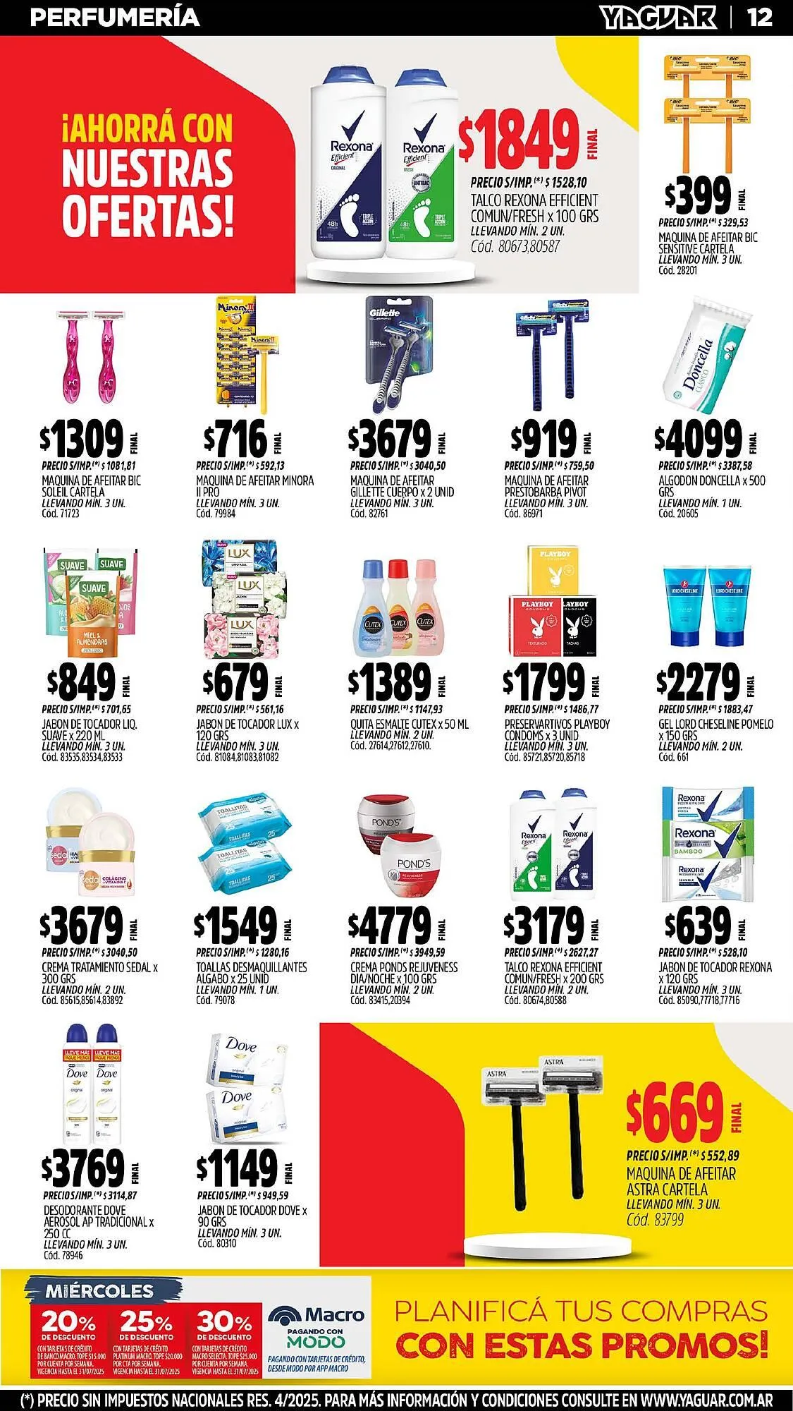 Ofertas de Catálogo Supermercados Yaguar 28 de julio al 4 de agosto 2025 - Página 14 del catálogo