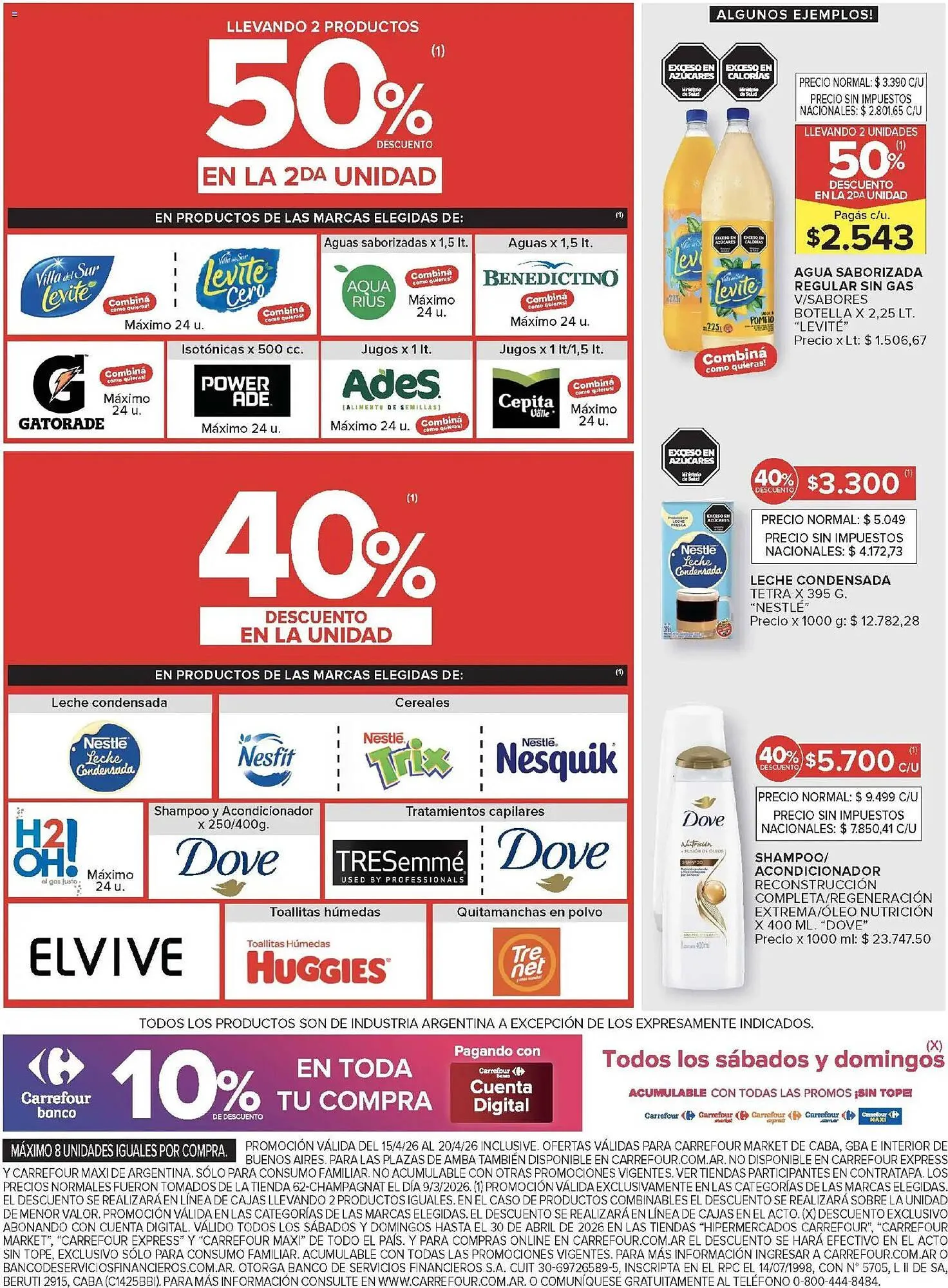 Ofertas de Catálogo Carrefour 15 de abril al 20 de abril 2026 - Página 28 del catálogo