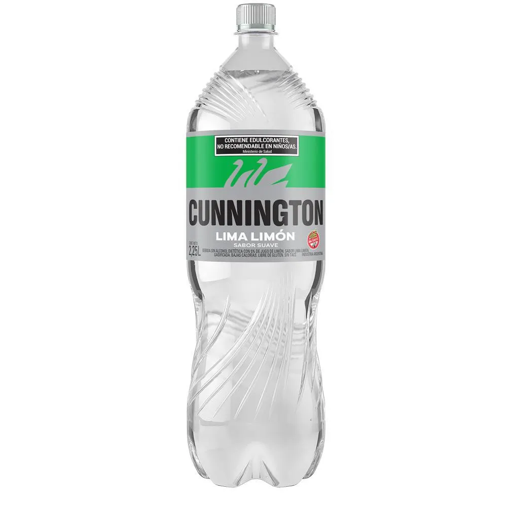 Gaseosa Lima Limón Sabor Suave Cunnington 2250ml