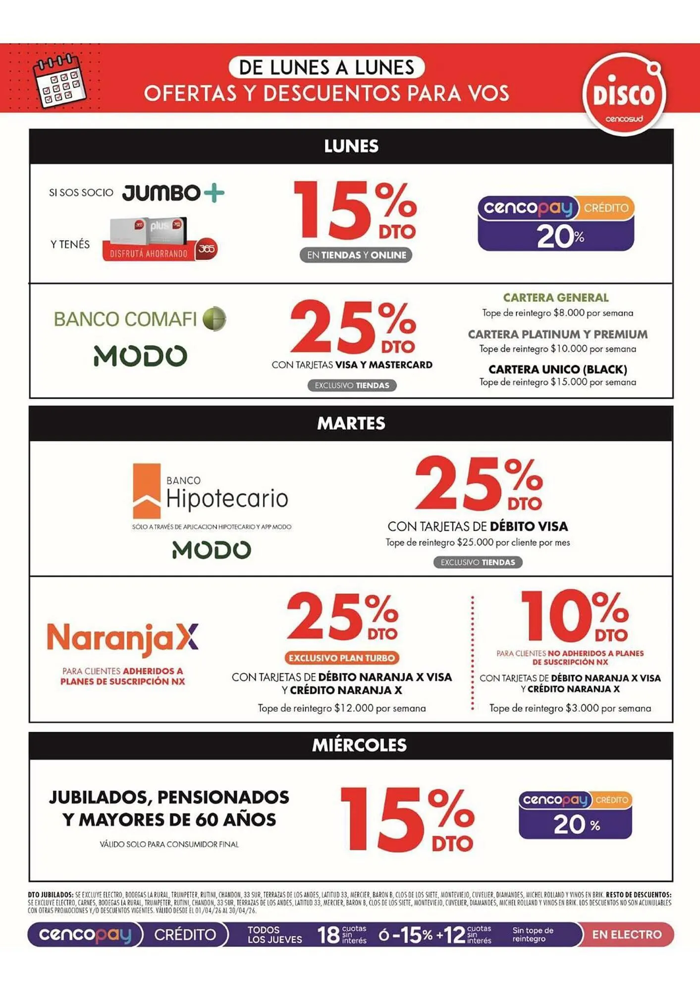 Ofertas de Folleto Disco 2 de abril al 5 de abril 2026 - Página 11 del catálogo