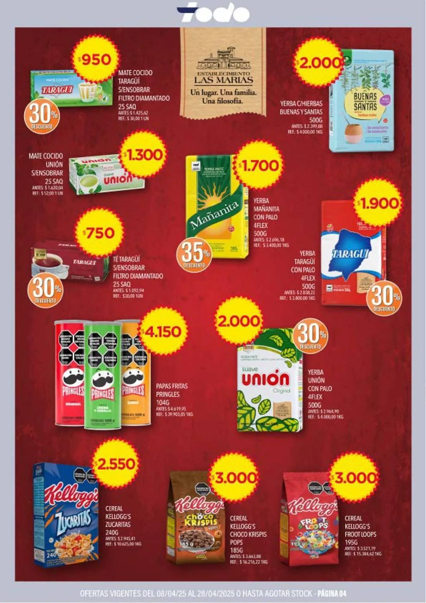 Ofertas de Catálogo Supermercados Todo 9 de abril al 28 de abril 2025 - Página 4 del catálogo