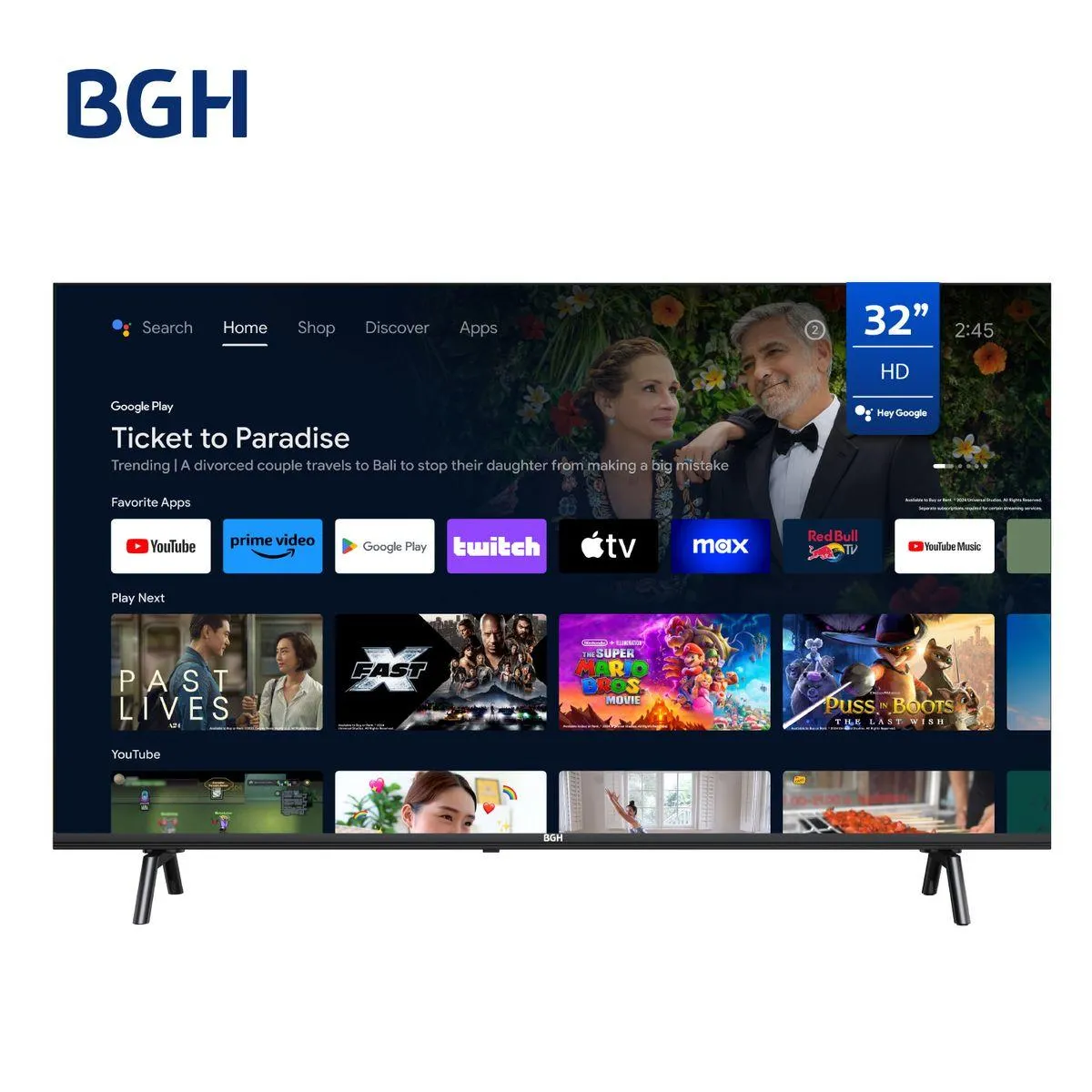 Smart Tv BGH 32'' B3225s5a Hd Hdmi Android