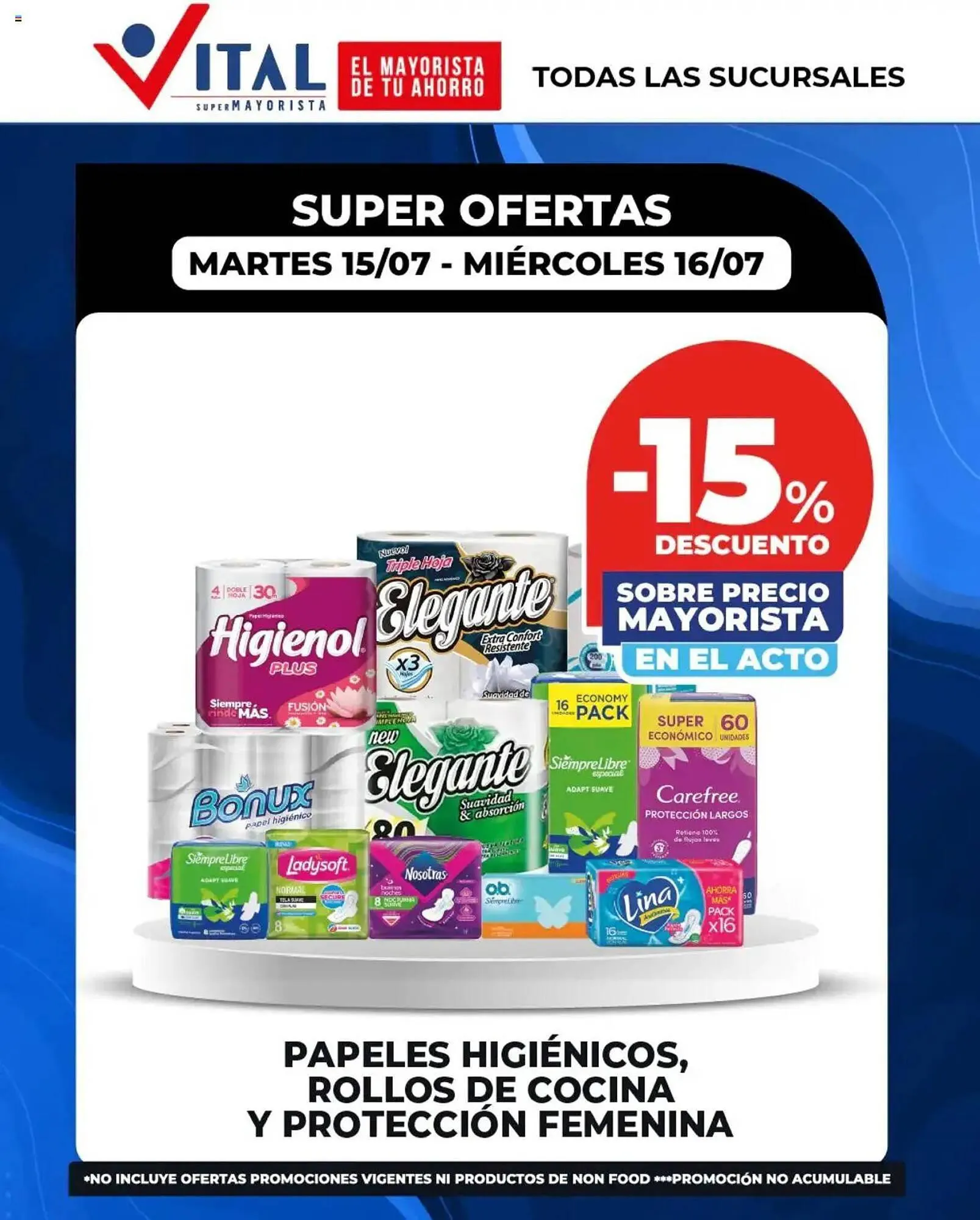 Ofertas de Catálogo Supermayorista Vital 15 de julio al 16 de julio 2025 - Página 1 del catálogo