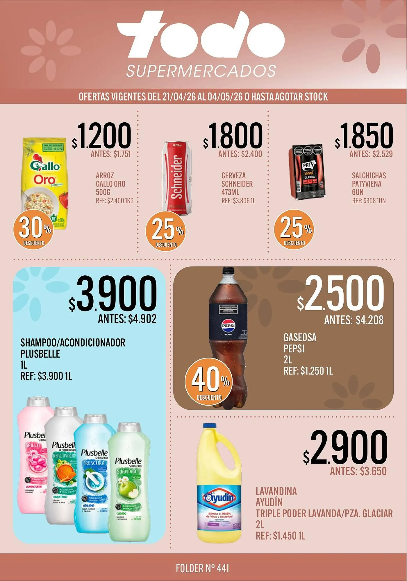 Ofertas de Catálogo Supermercados Todo 21 de abril al 4 de mayo 2026 - Página 1 del catálogo